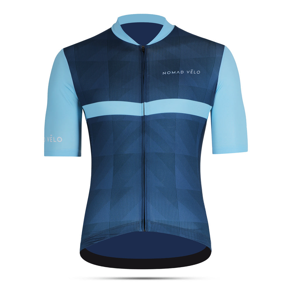 Cycling Sky Light Blue Jersey – Performance Aero Cut for Hot Weather Rides | Nomad Vélo