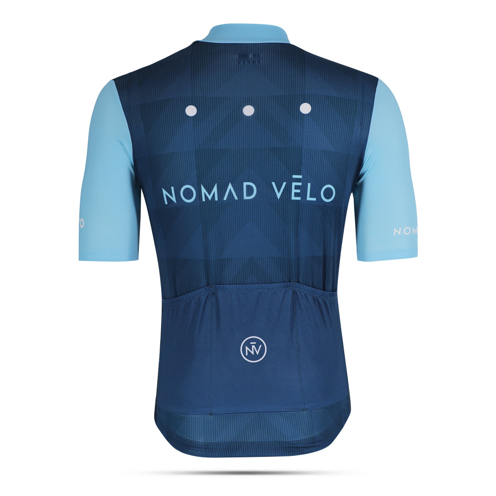 Light Blue Performance Cycling Jersey with Aero Cut – Sky Jersey