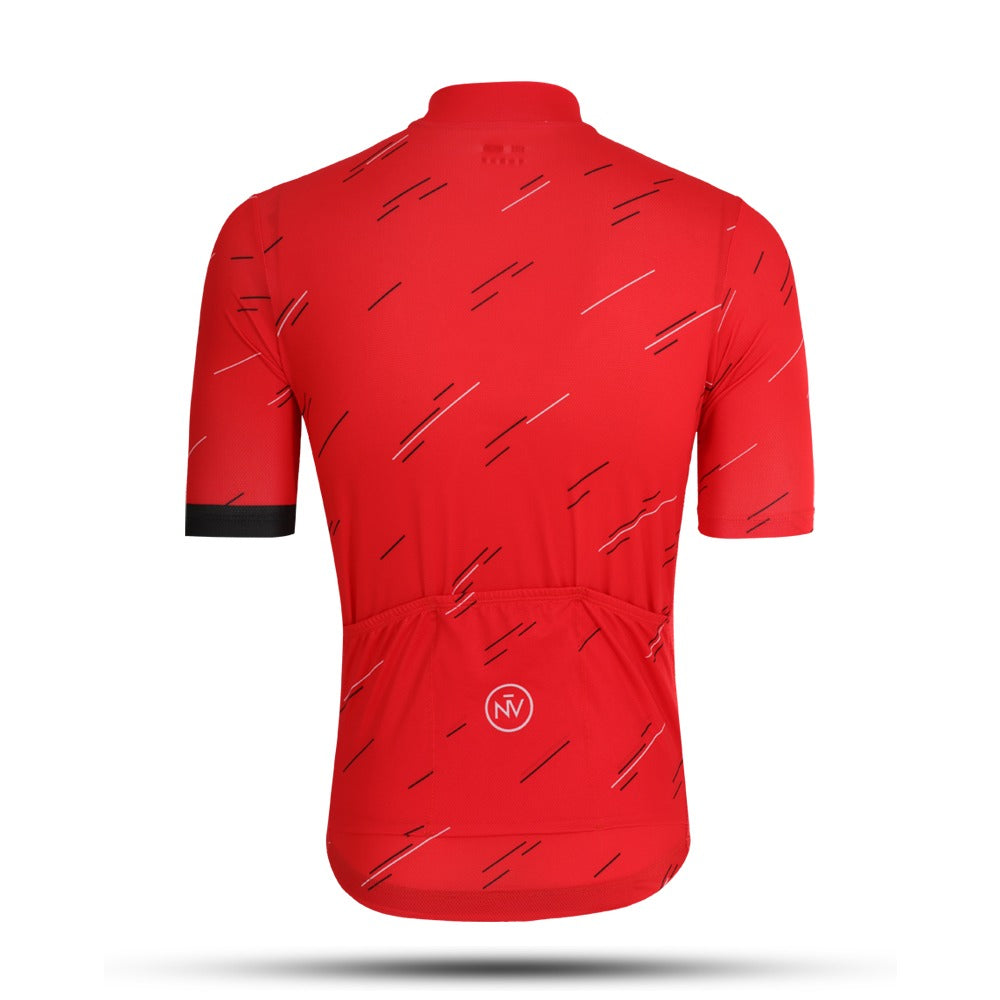 Cycling Vermilion Bright Orange Jersey – Aero Fit for Summer Training Rides | Nomad Vélo