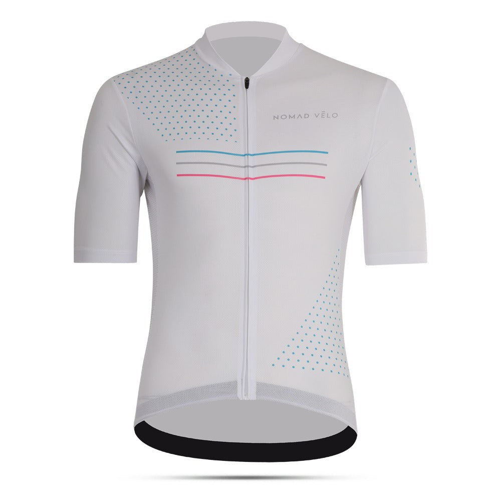 White Performance Bike Jersey for Road and Race Days – White League Jersey
