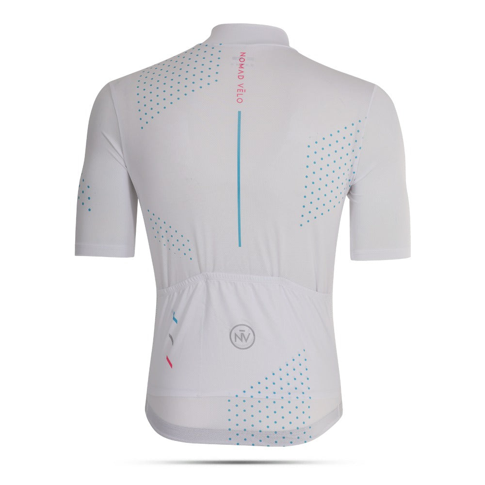 Cycling White League Jersey – Performance Aero Fit for Road and Race Days | Nomad Vélo