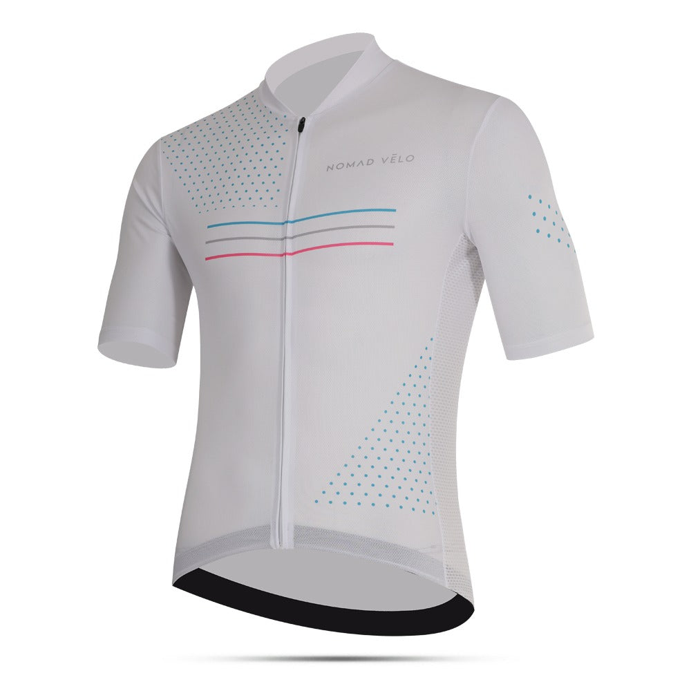White Performance Bike Jersey for Road and Race Days – White League Jersey