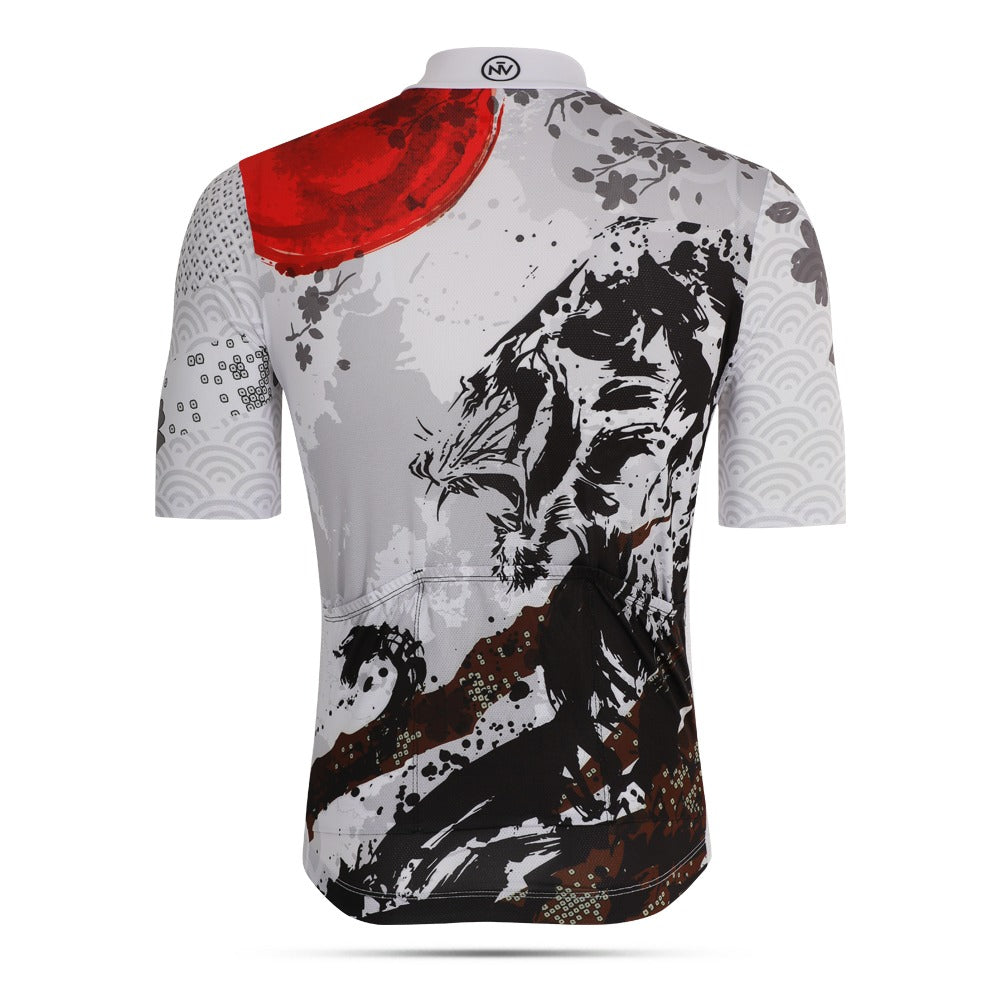 Pro Fit Cycling Jersey with Bold Striped Look – Tiger Jersey