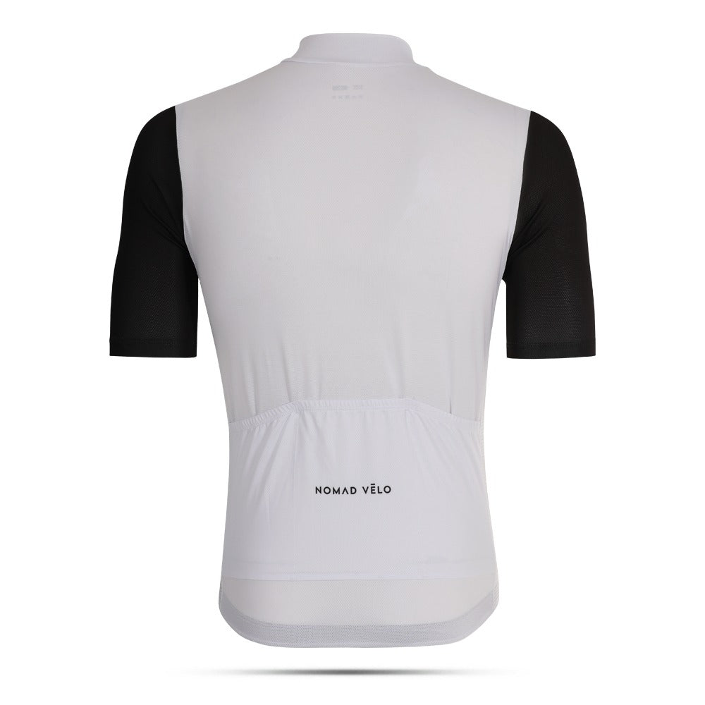Cycling Panda Black White Jersey – Minimalist Aero Cut for Long Distance Rides | Nomad Vélo