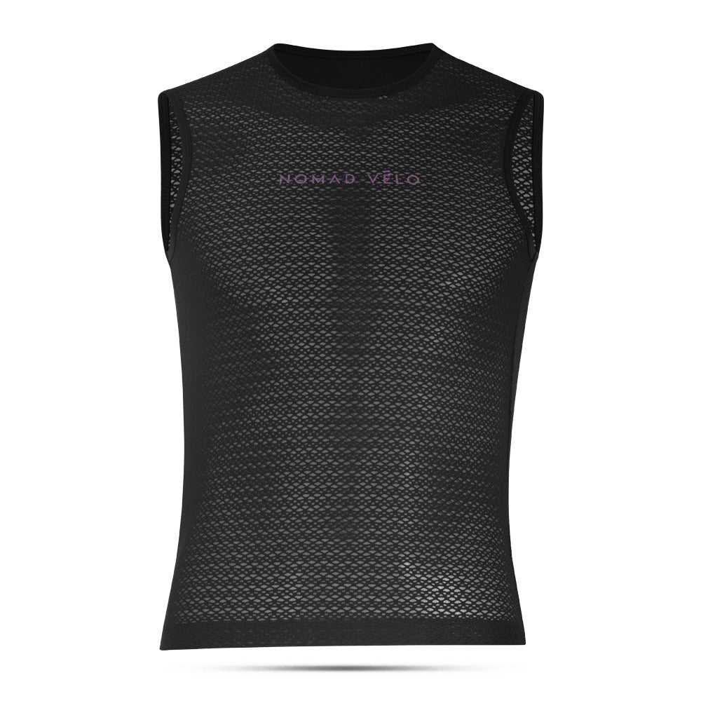 Cycling Black Base Layer – Seamless Summer Breathable Fit with Quick-Dry | Nomad Vélo