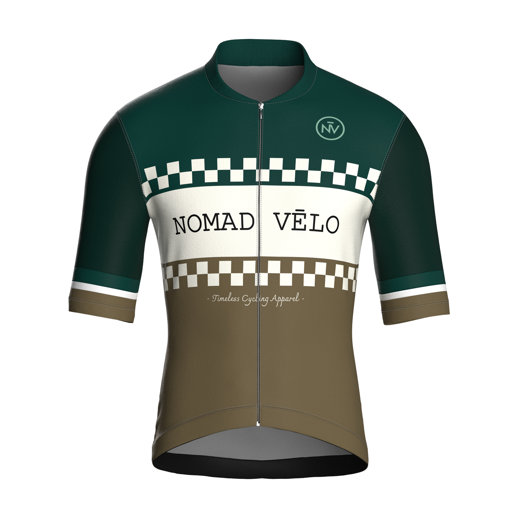 Classic Green Short Sleeve Jersey | Nomad Vélo