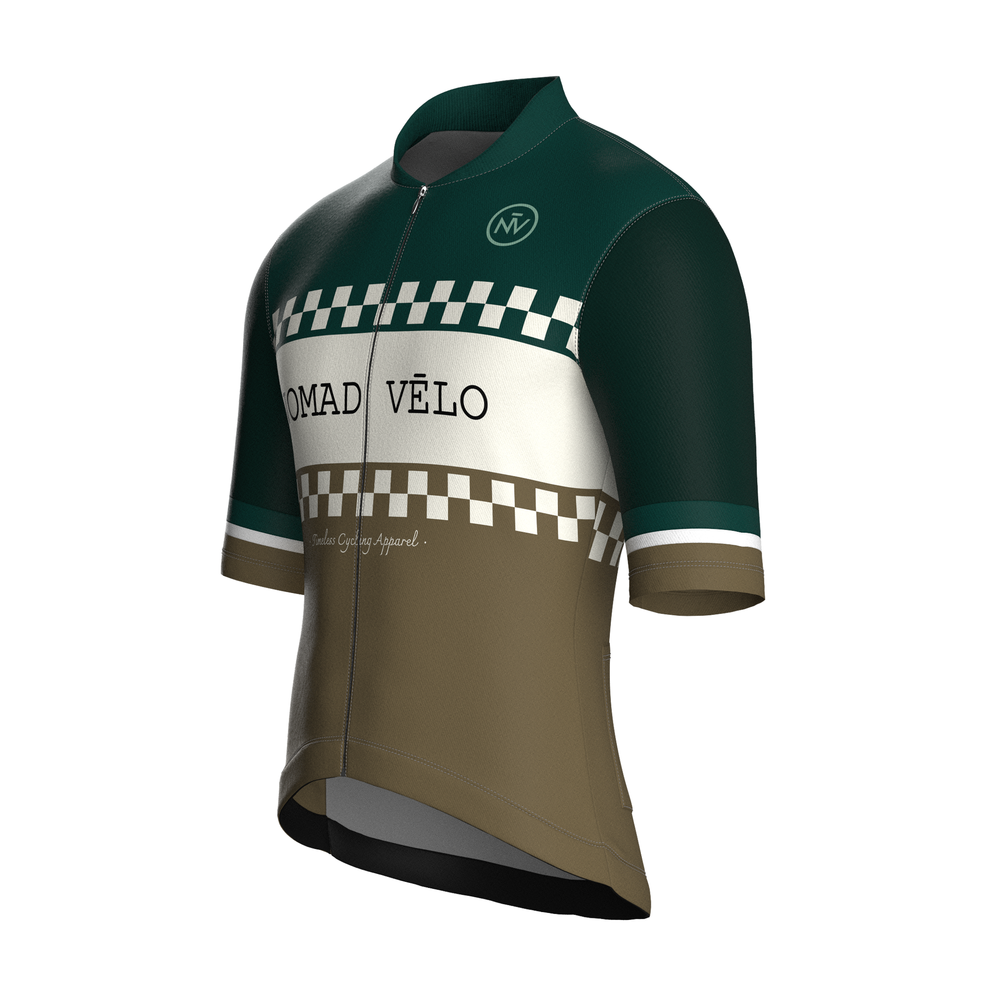 Classic Green Short Sleeve Jersey | Nomad Vélo