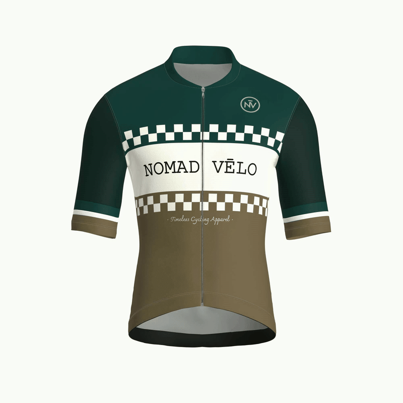 Classic Green Short Sleeve Jersey | Nomad Vélo
