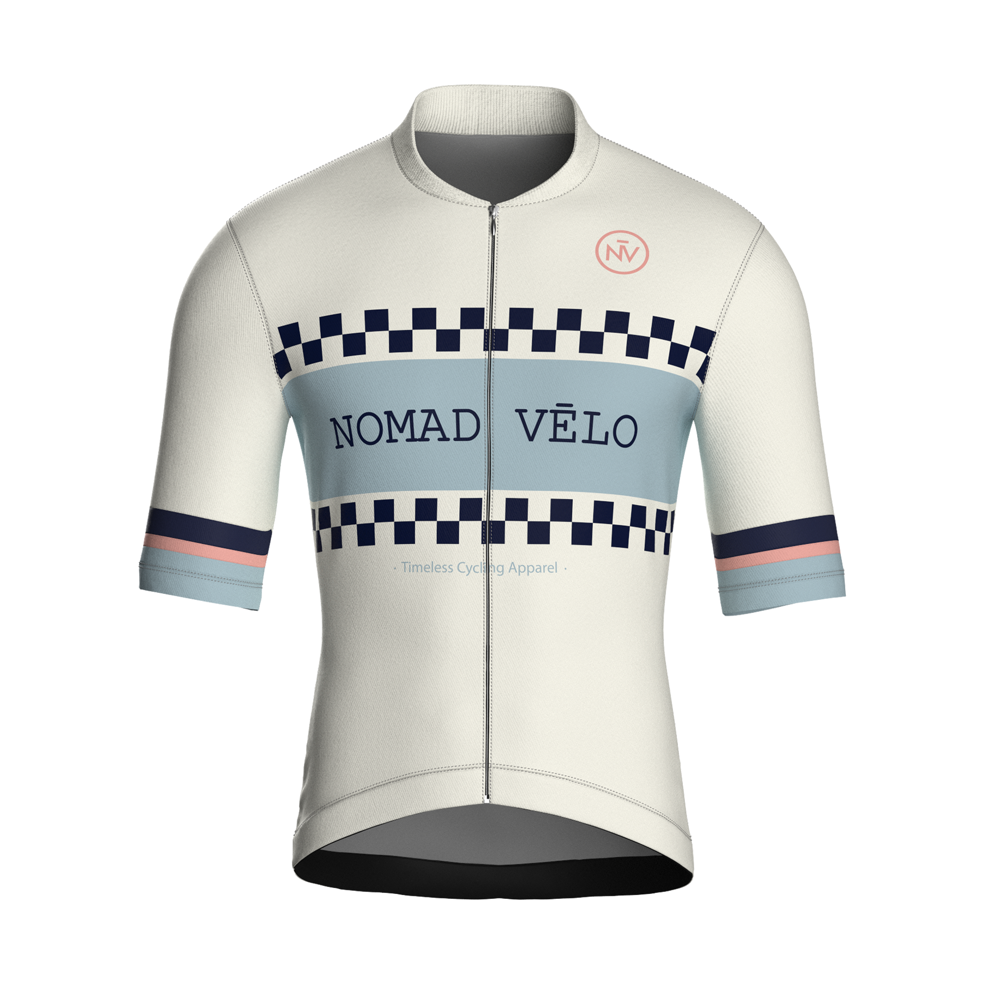 Classic White Short Sleeve Jersey | Nomad Vélo