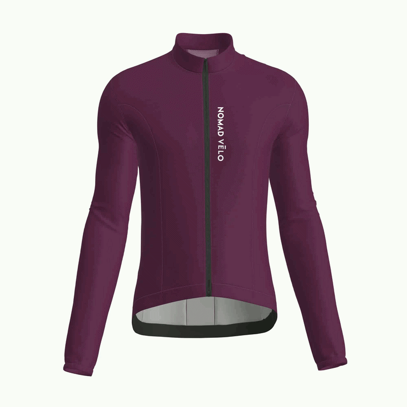 Burgundy Nomad Windproof Cycling Jacket