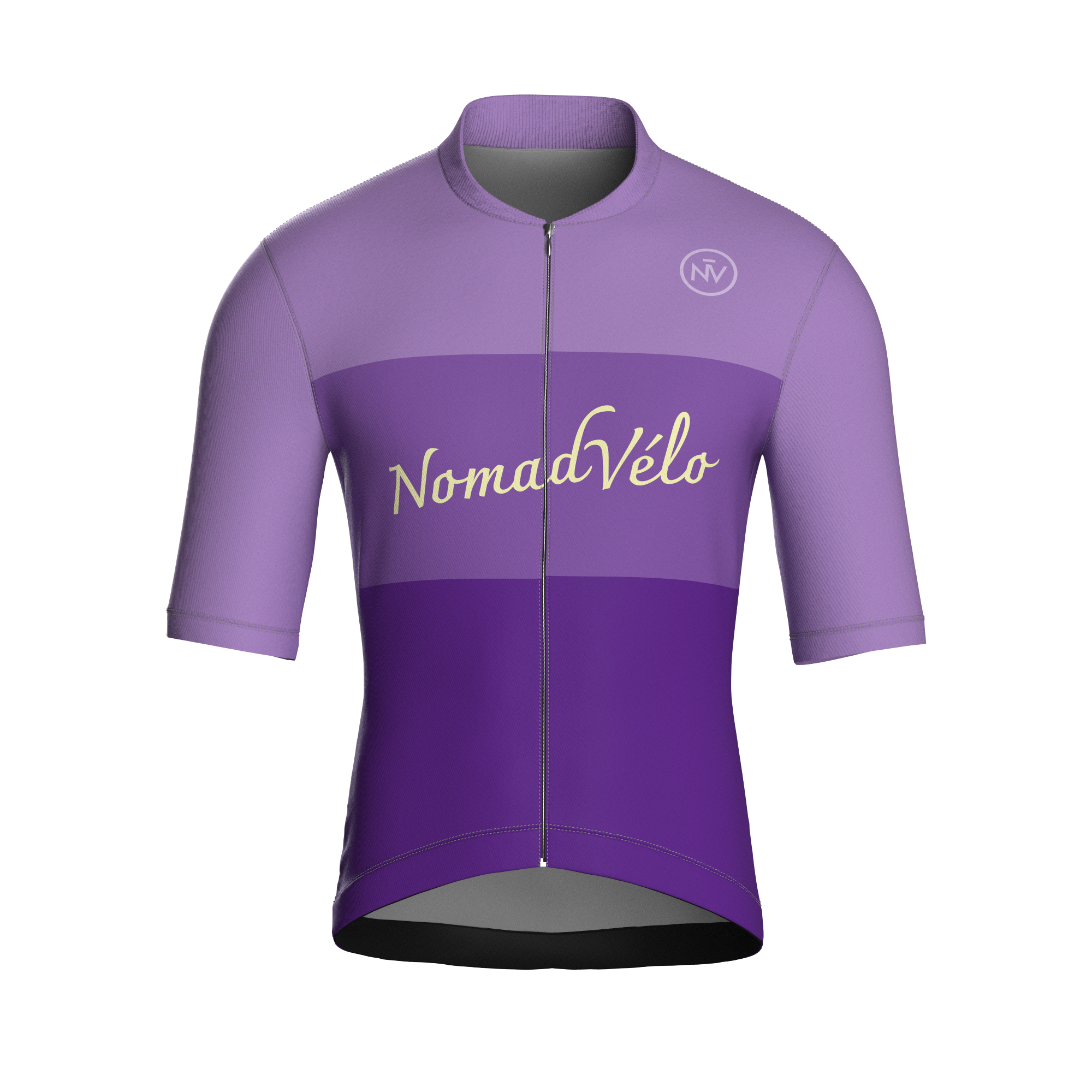 Minimal Purple Short Sleeve Jersey | Nomad Vélo