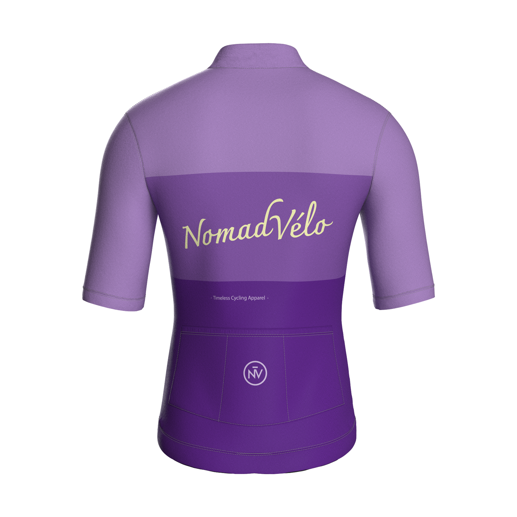 Minimal Purple Short Sleeve Jersey | Nomad Vélo