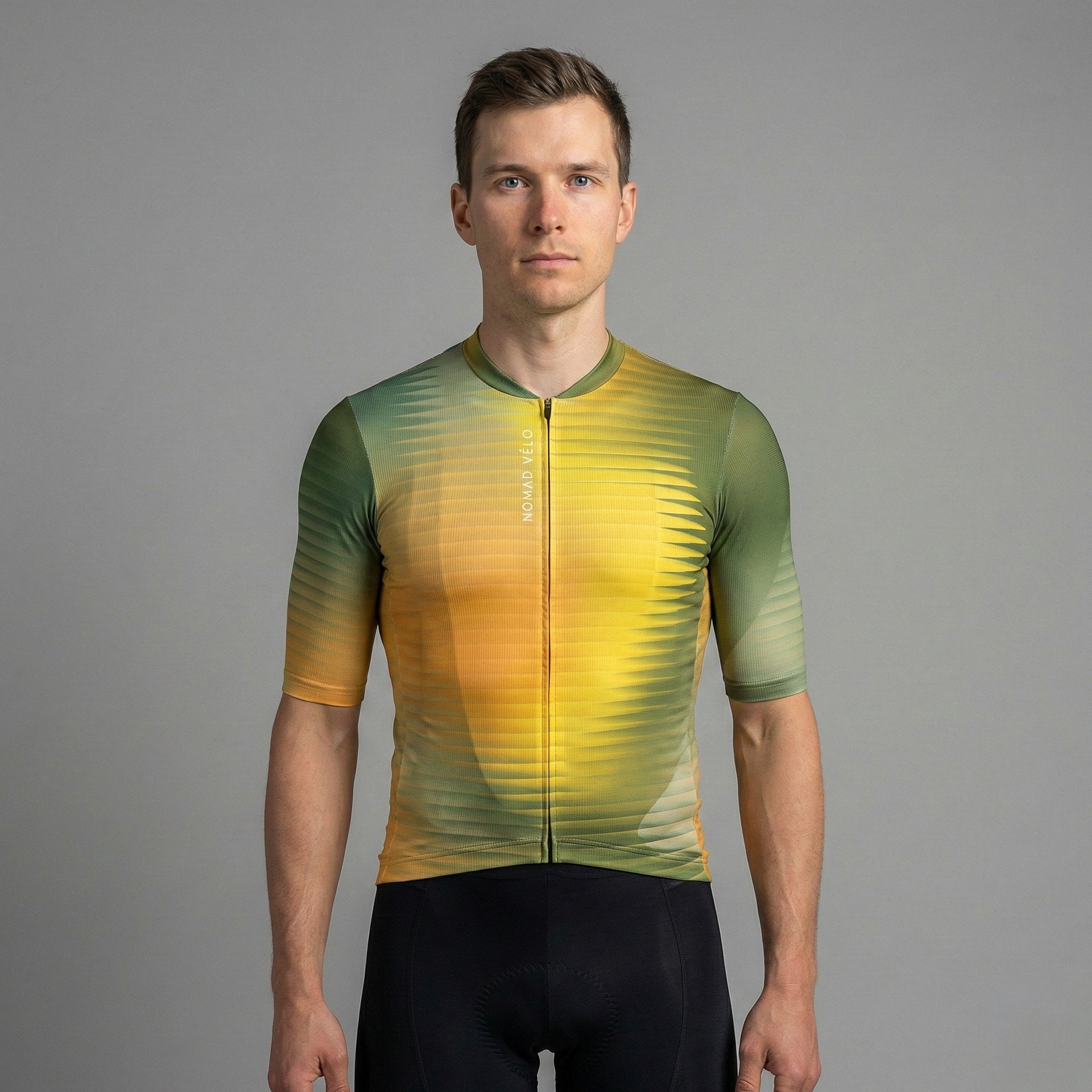 Yellow Fractal Aero Cycling Jersey