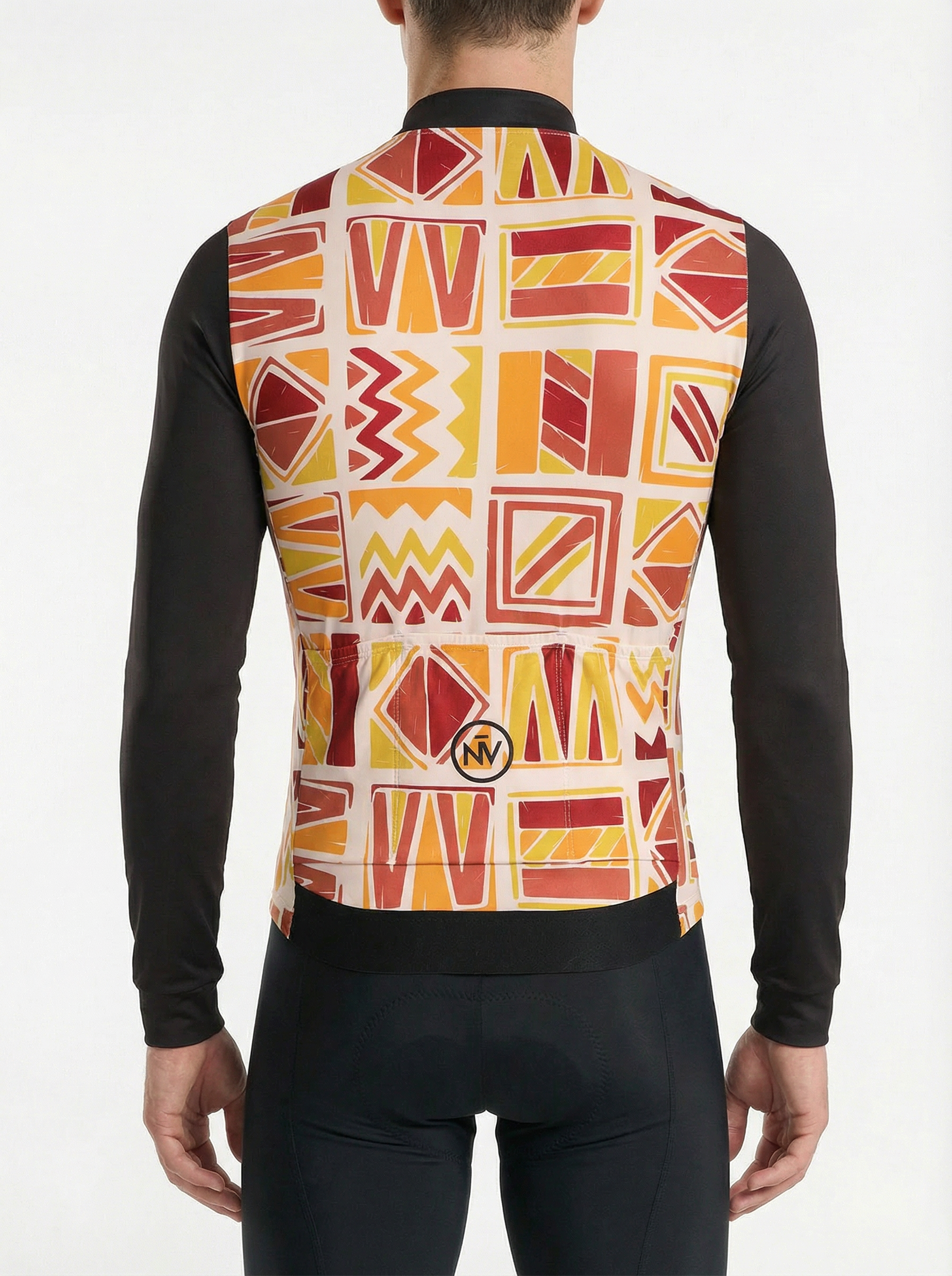 Cycling Ethnikal Long Sleeve Jersey – Aero Fit Ethnic Pattern Cultural Design | Nomad Vélo