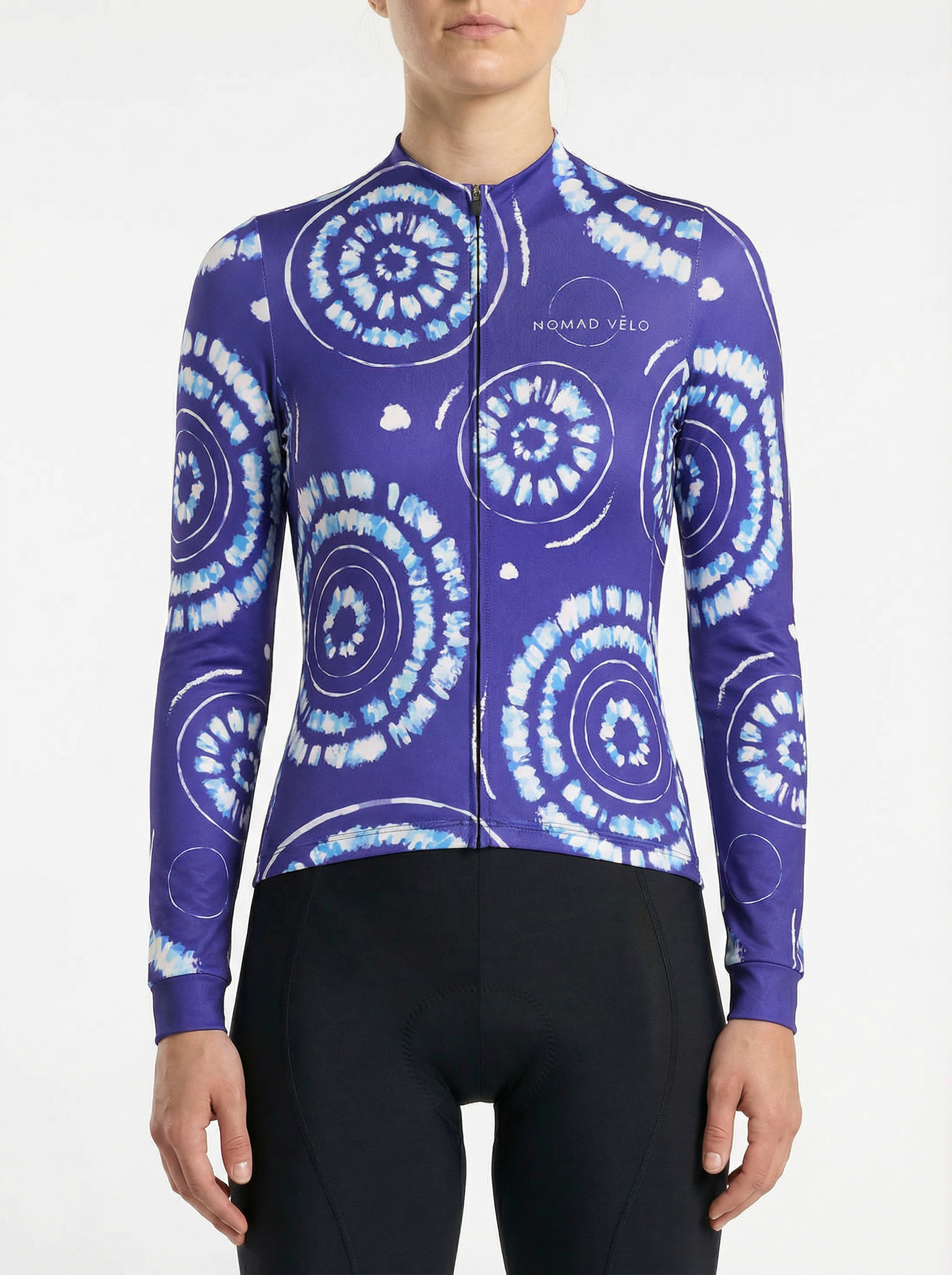 Cycling Sphera Long Sleeve Jersey – Aero Fit Geometric Sphere Design Modern | Nomad Vélo
