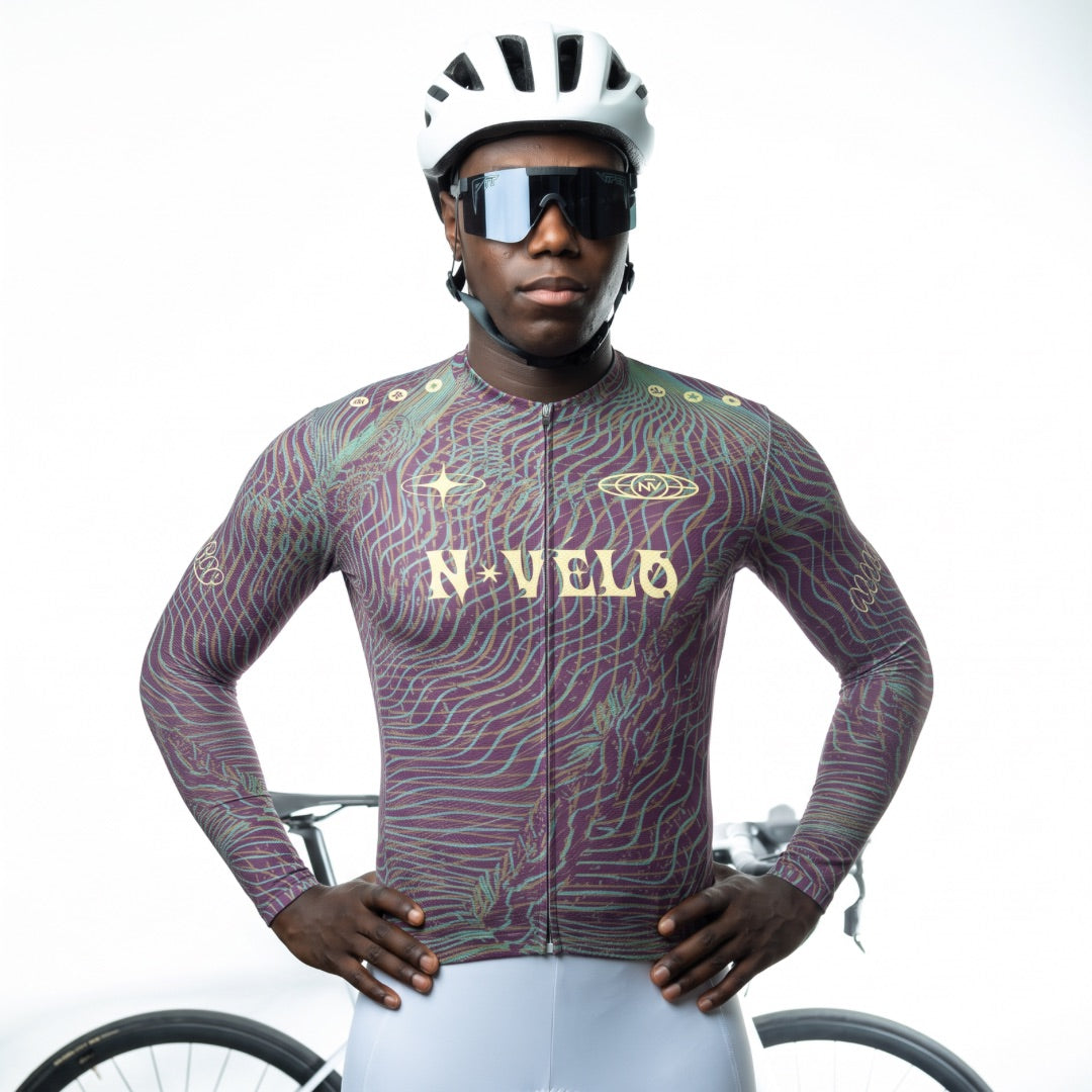 Coco Purple Long Sleeve Jersey | Nomad Vélo