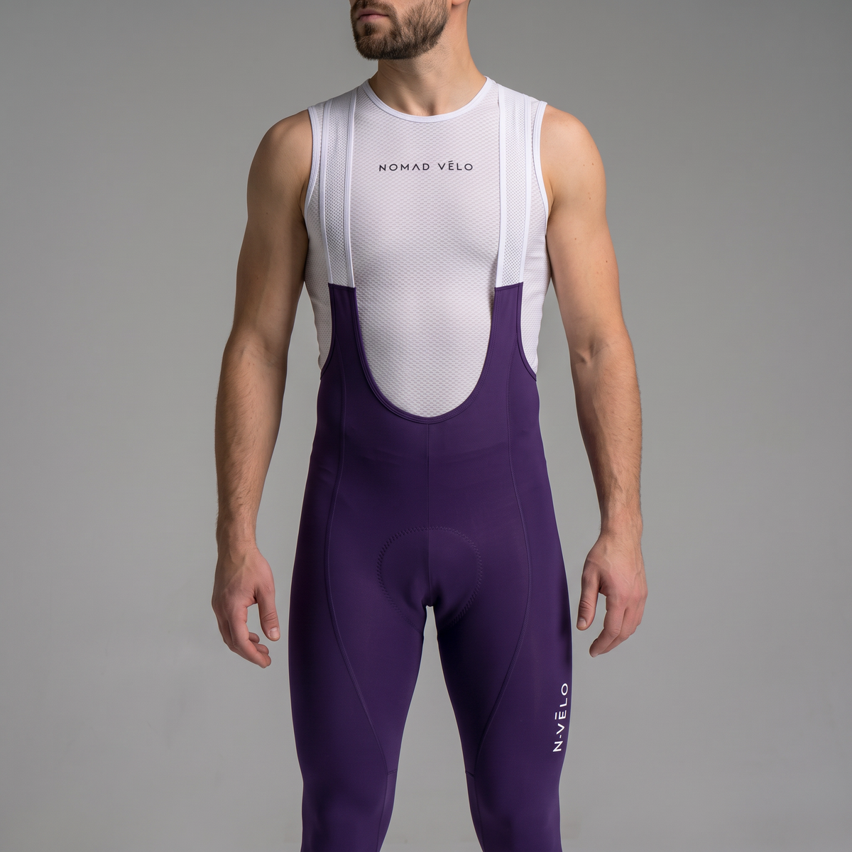 Purple Cycling Bib Tights