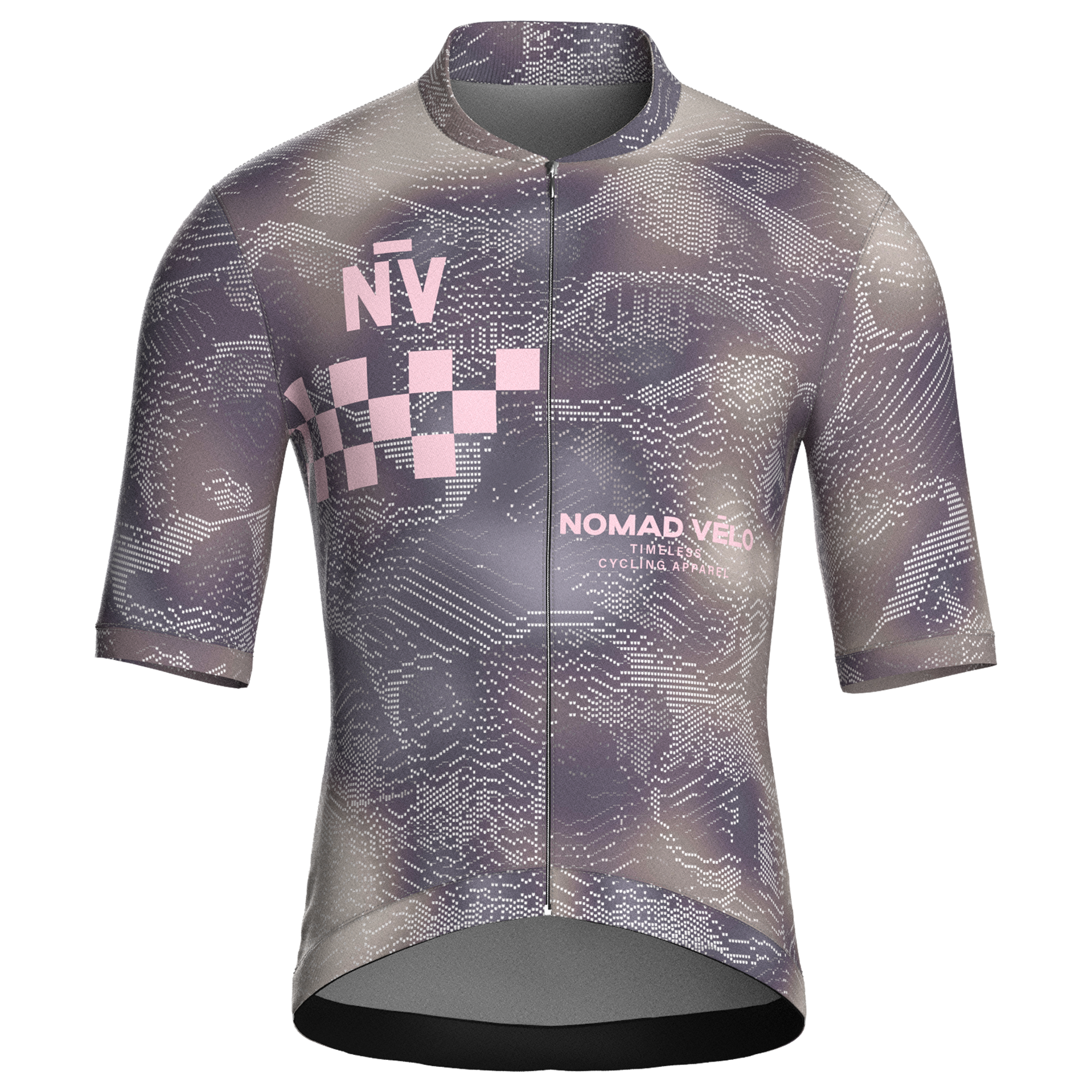 Race Grey Short Sleeve Jersey | Nomad Vélo
