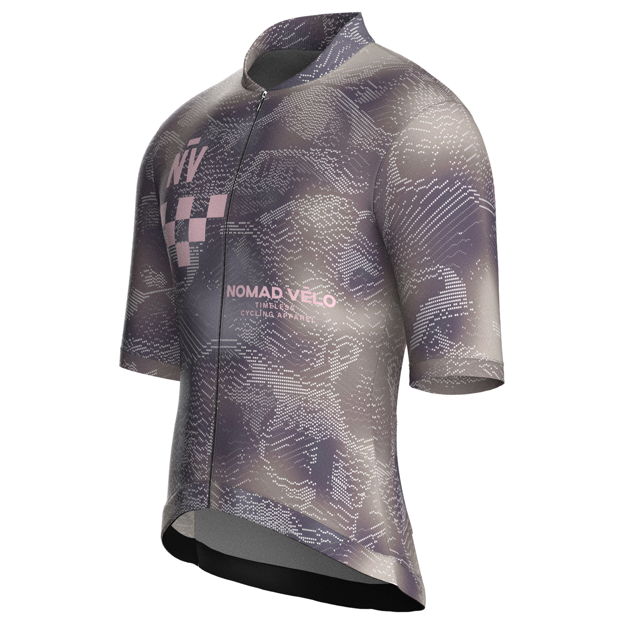 Race Grey Short Sleeve Jersey | Nomad Vélo