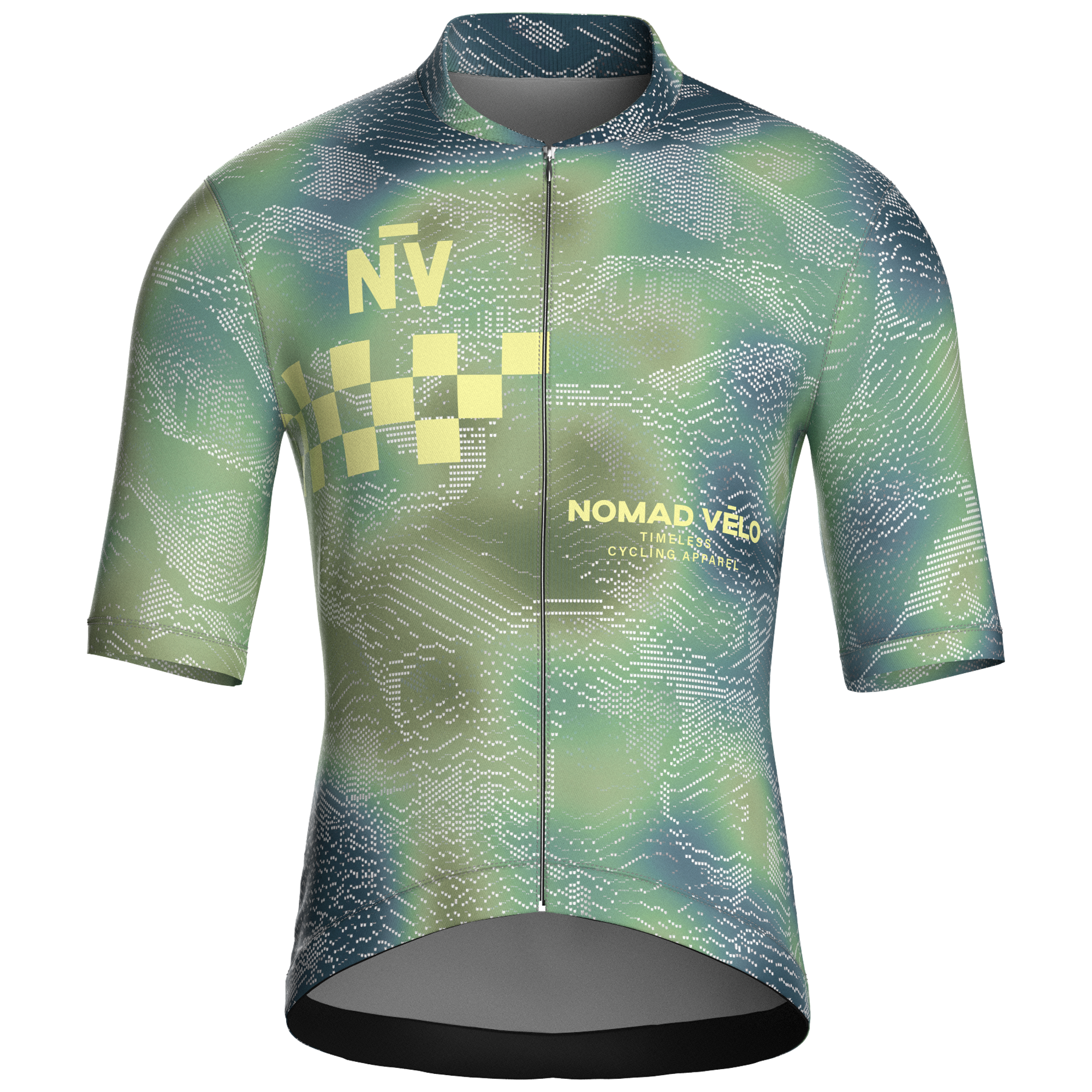 Race Olive Short Sleeve Jersey | Nomad Vélo