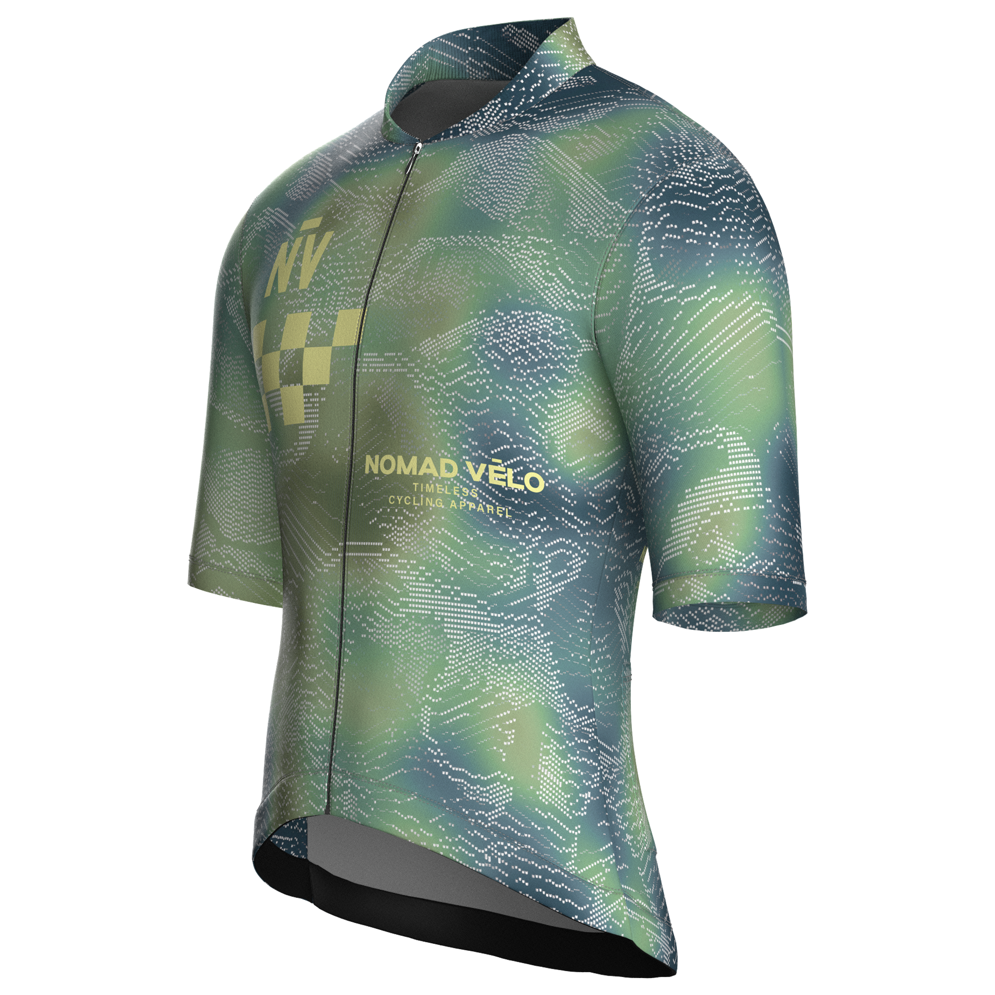 Race Olive Short Sleeve Jersey | Nomad Vélo