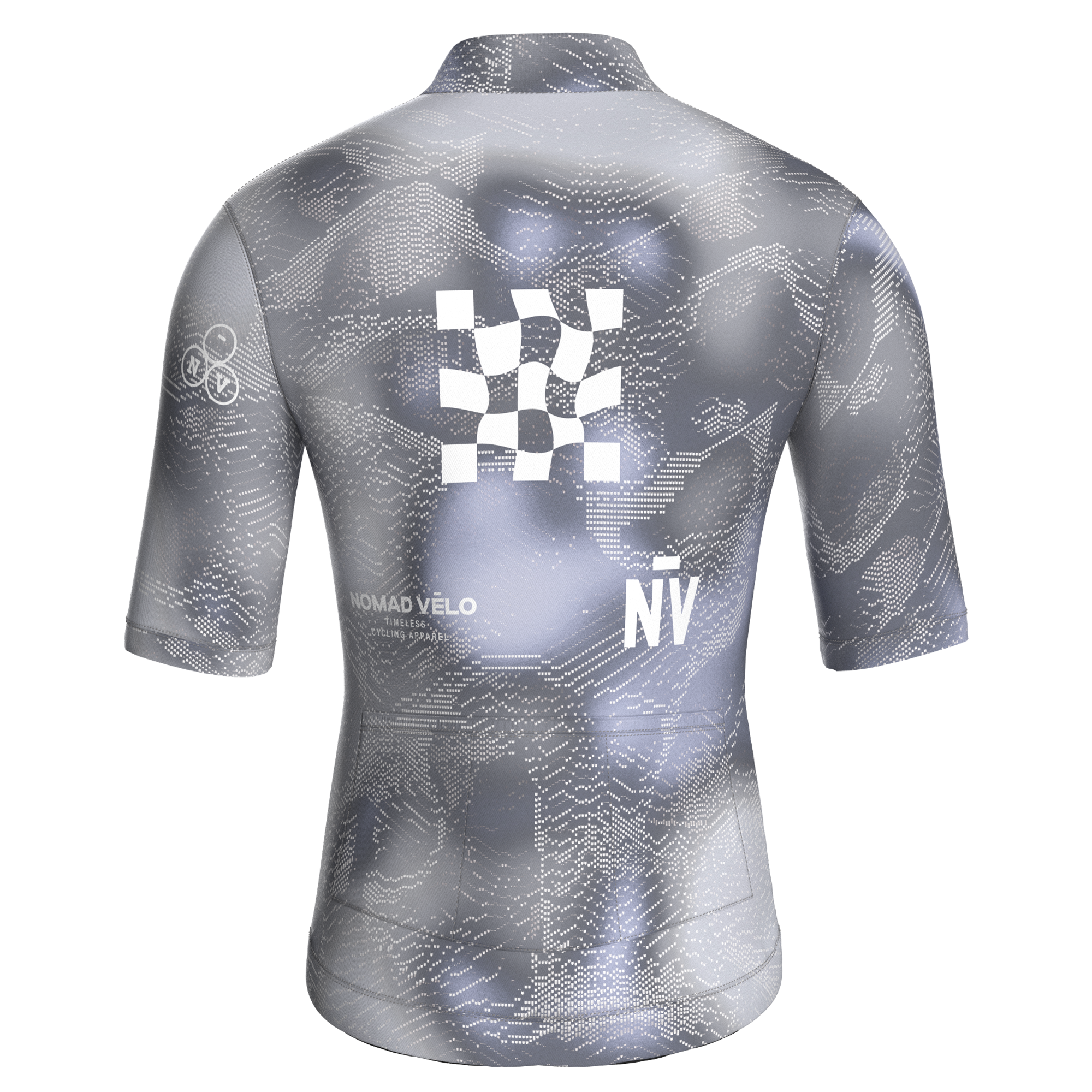 Race Silver Short Sleeve Jersey | Nomad Vélo
