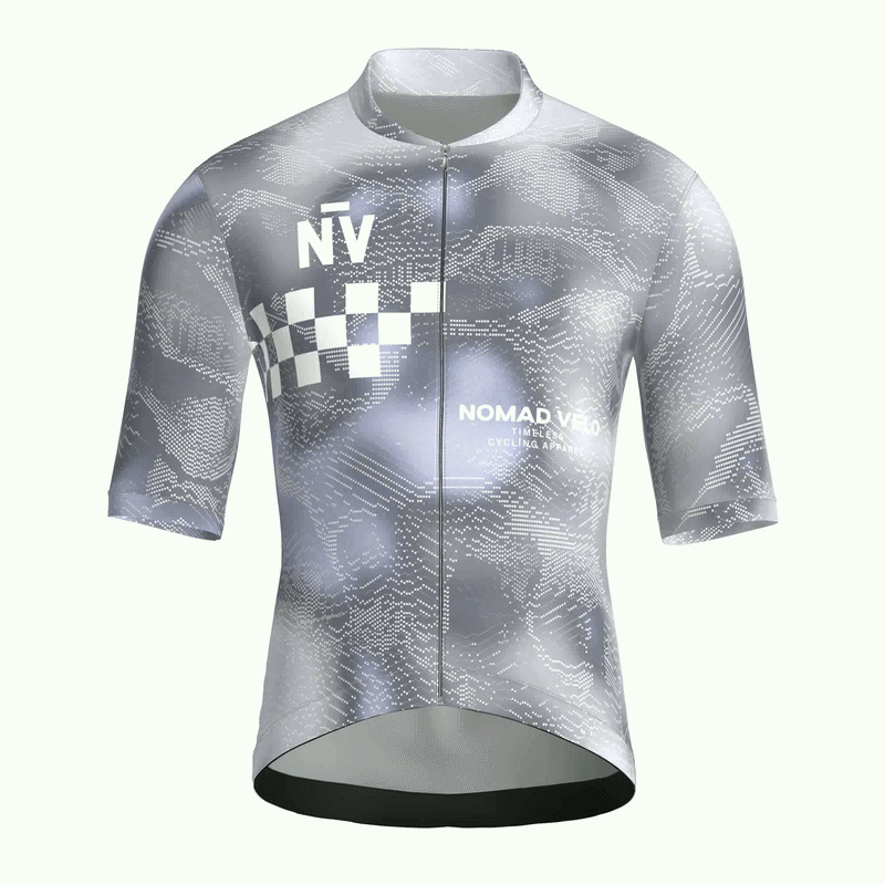 Race Silver Short Sleeve Jersey | Nomad Vélo