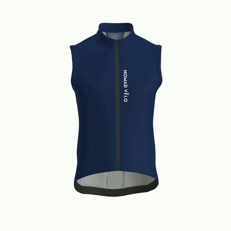 Navy Blue Nomad Windproof Cycling Vest