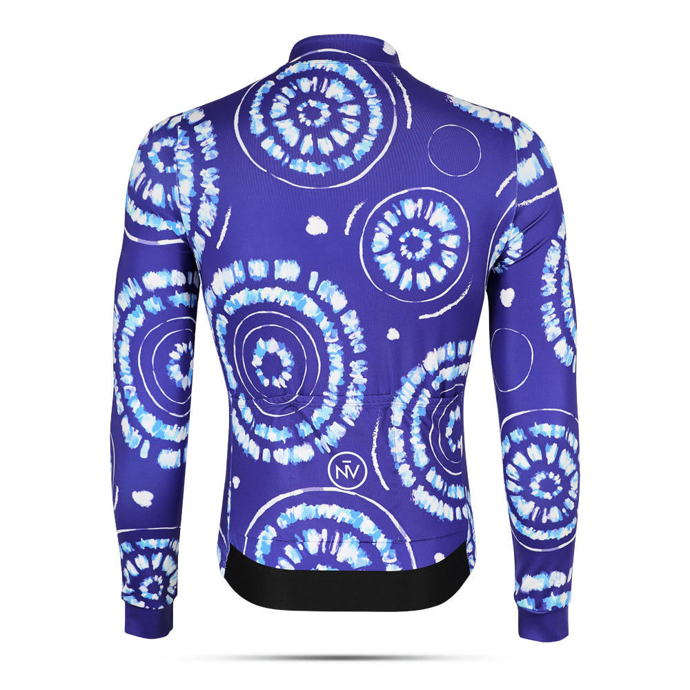 Cycling Sphera Long Sleeve Jersey – Aero Fit Geometric Sphere Design Modern | Nomad Vélo