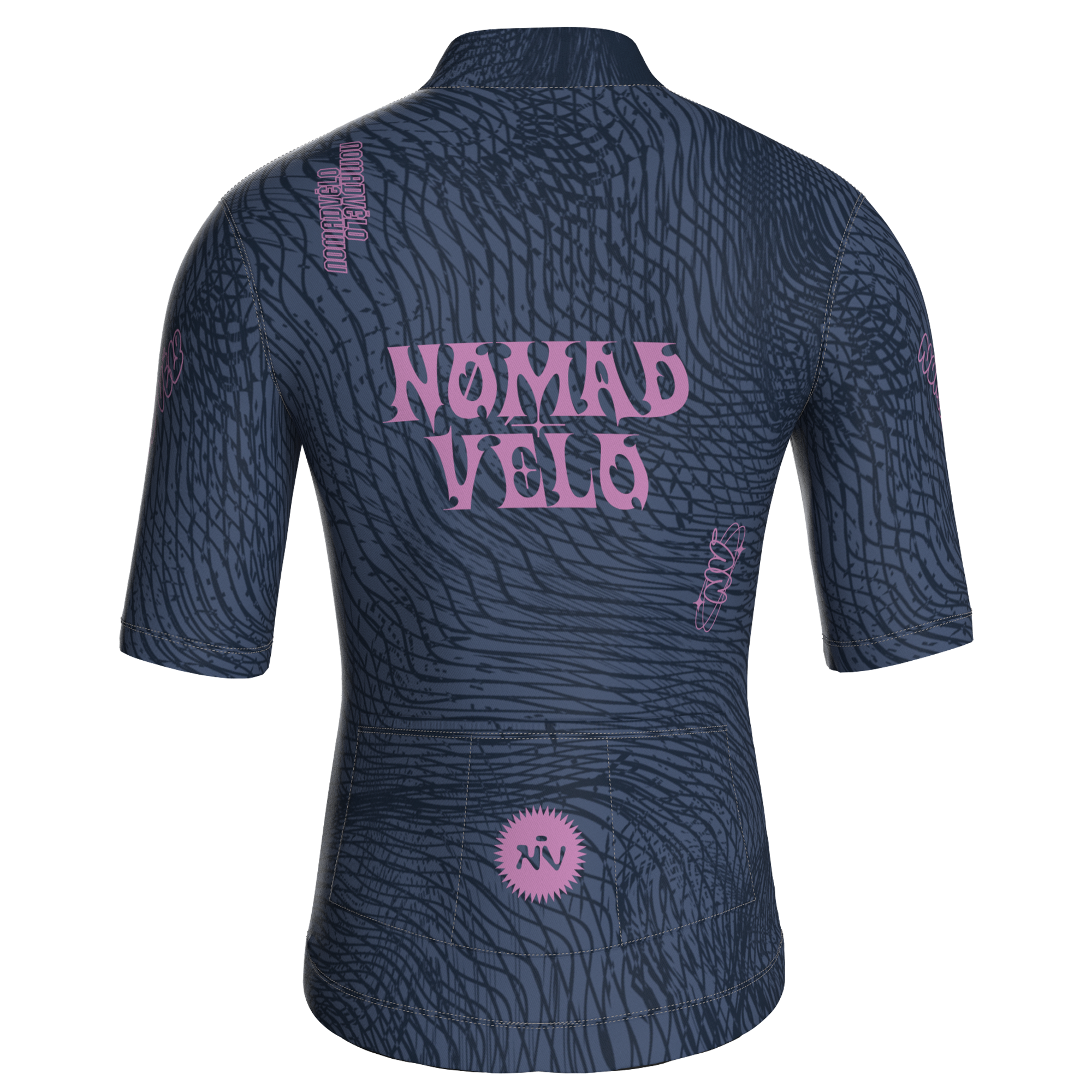 Coco Navy Short Sleeve Jersey | Nomad Vélo