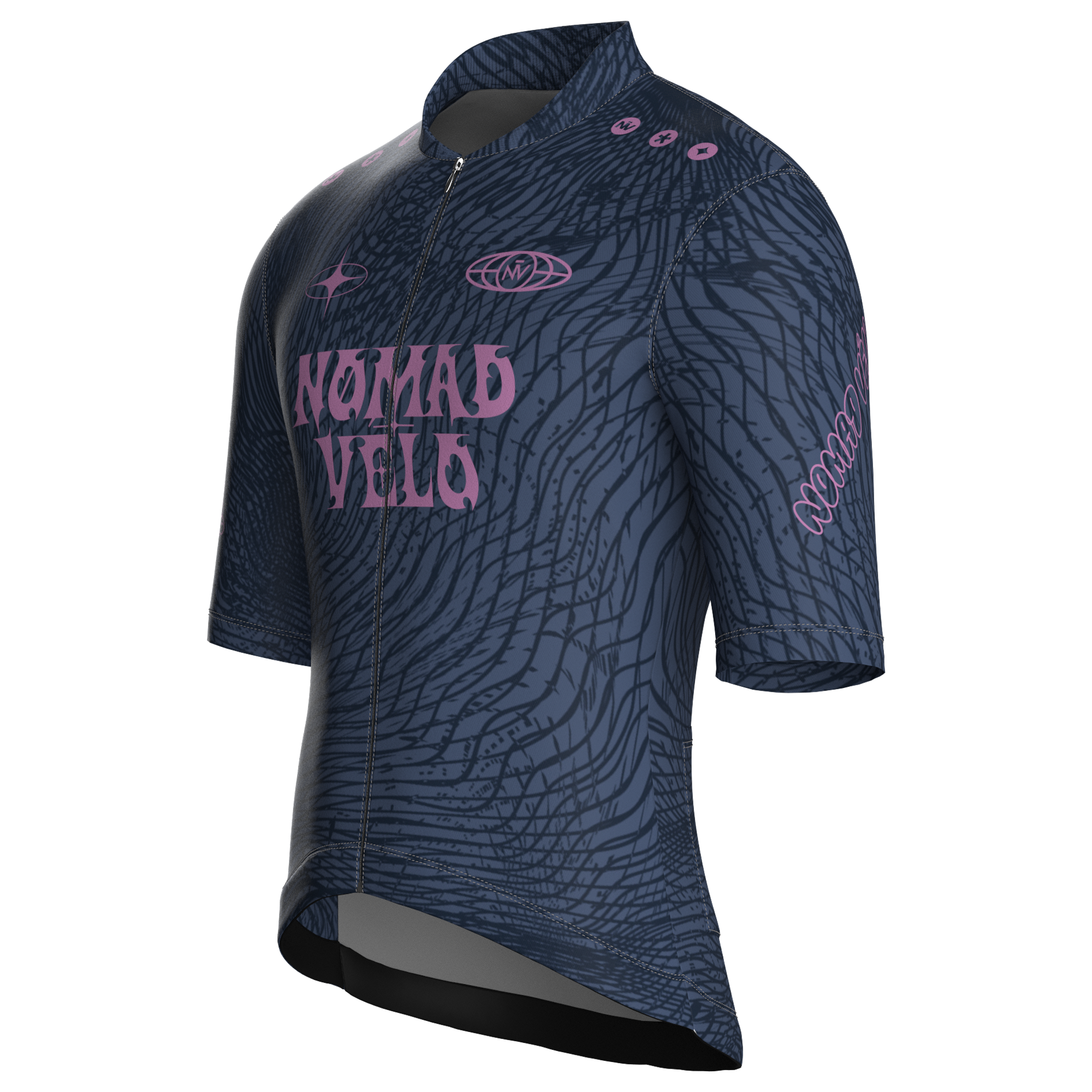 Coco Navy Short Sleeve Jersey | Nomad Vélo