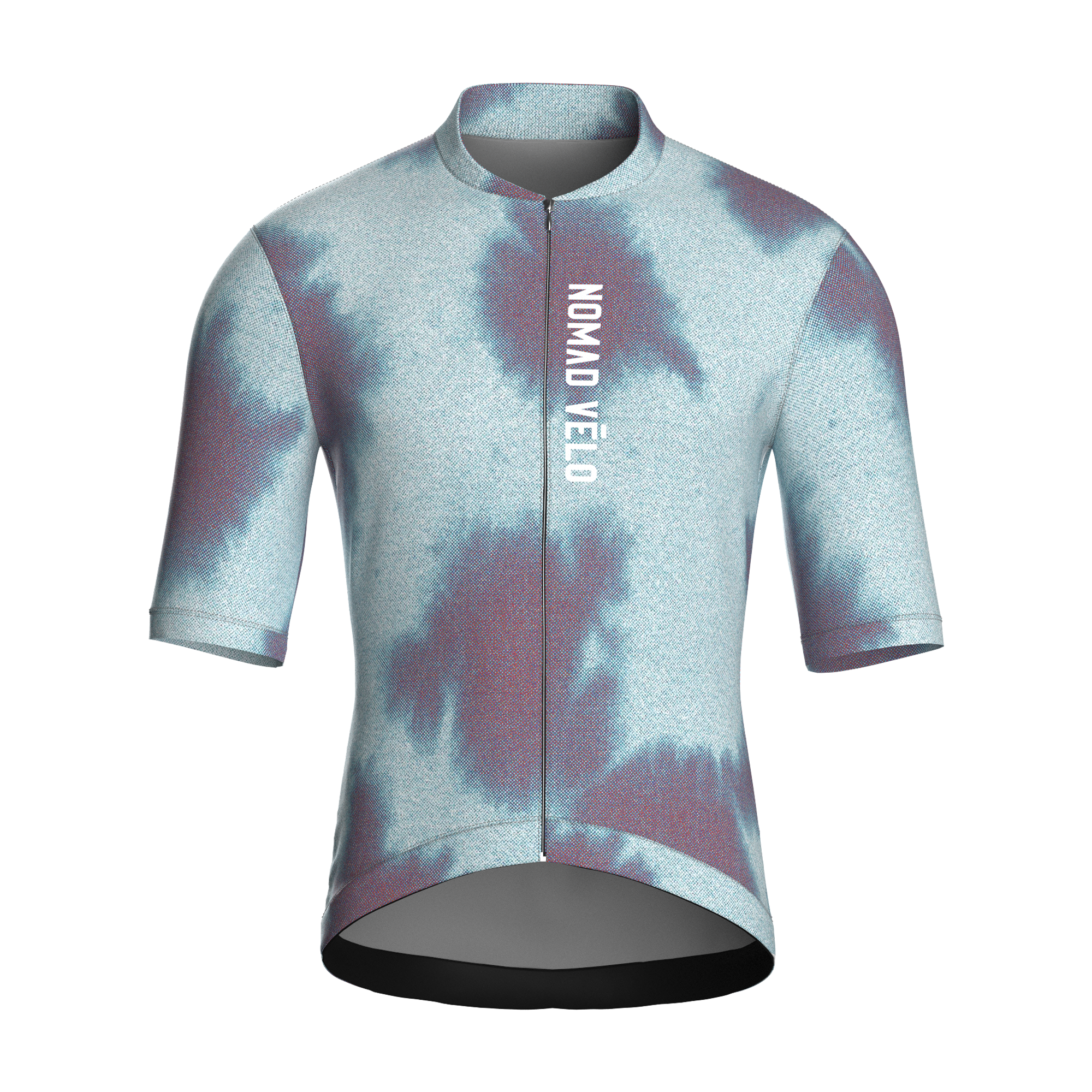 Tie-Dye Blue Jersey – Cycling Short Sleeve Race Fit