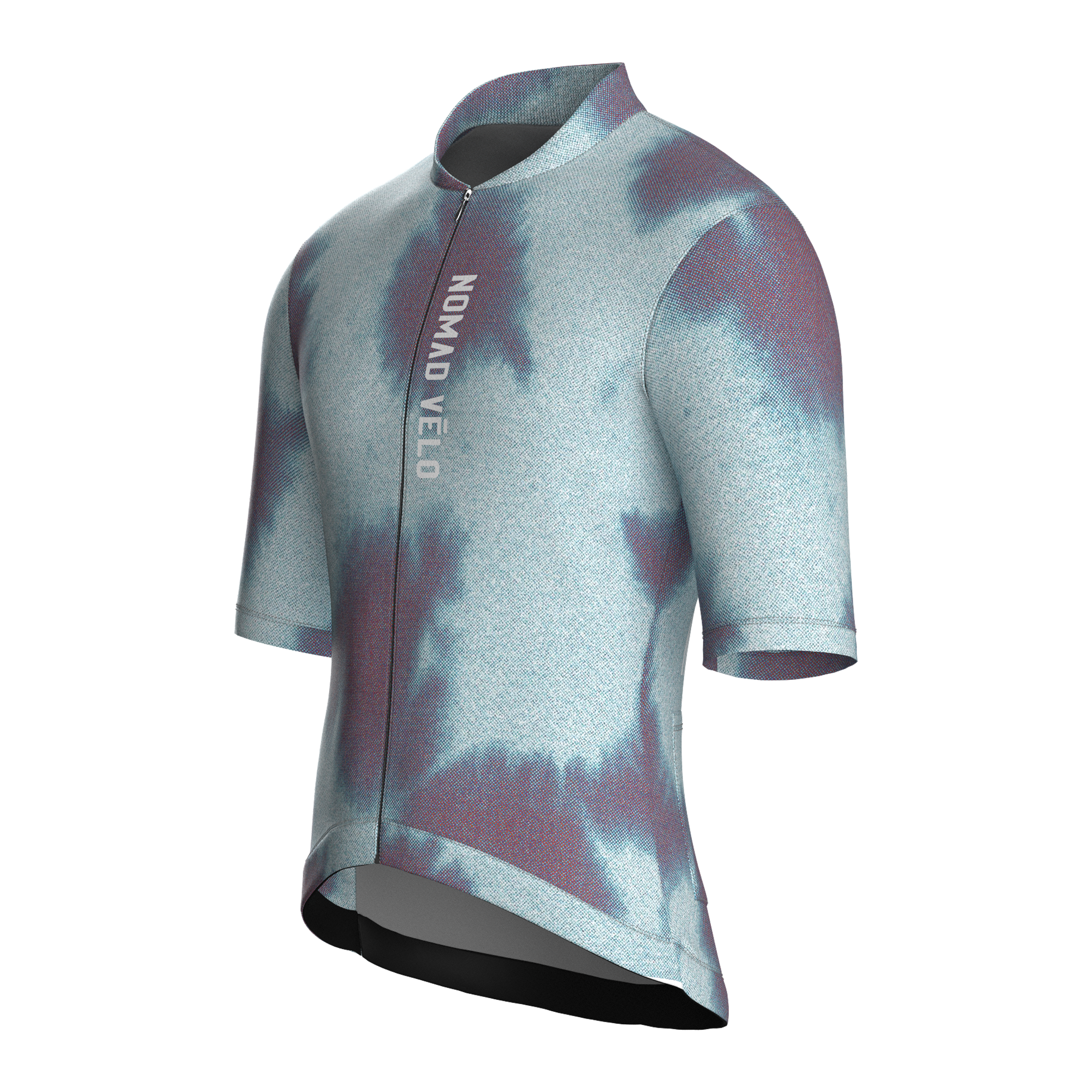 Tie-Dye Blue Jersey – Cycling Short Sleeve Race Fit