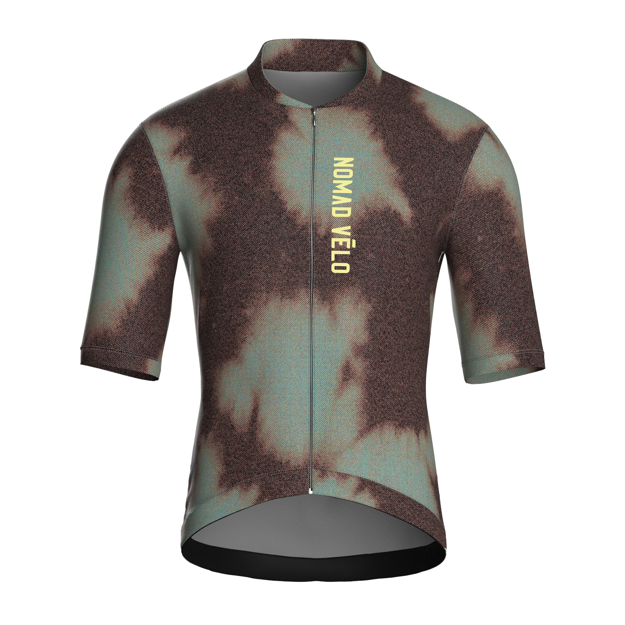Tie-Dye Brown Jersey – Cycling Short Sleeve Race Fit