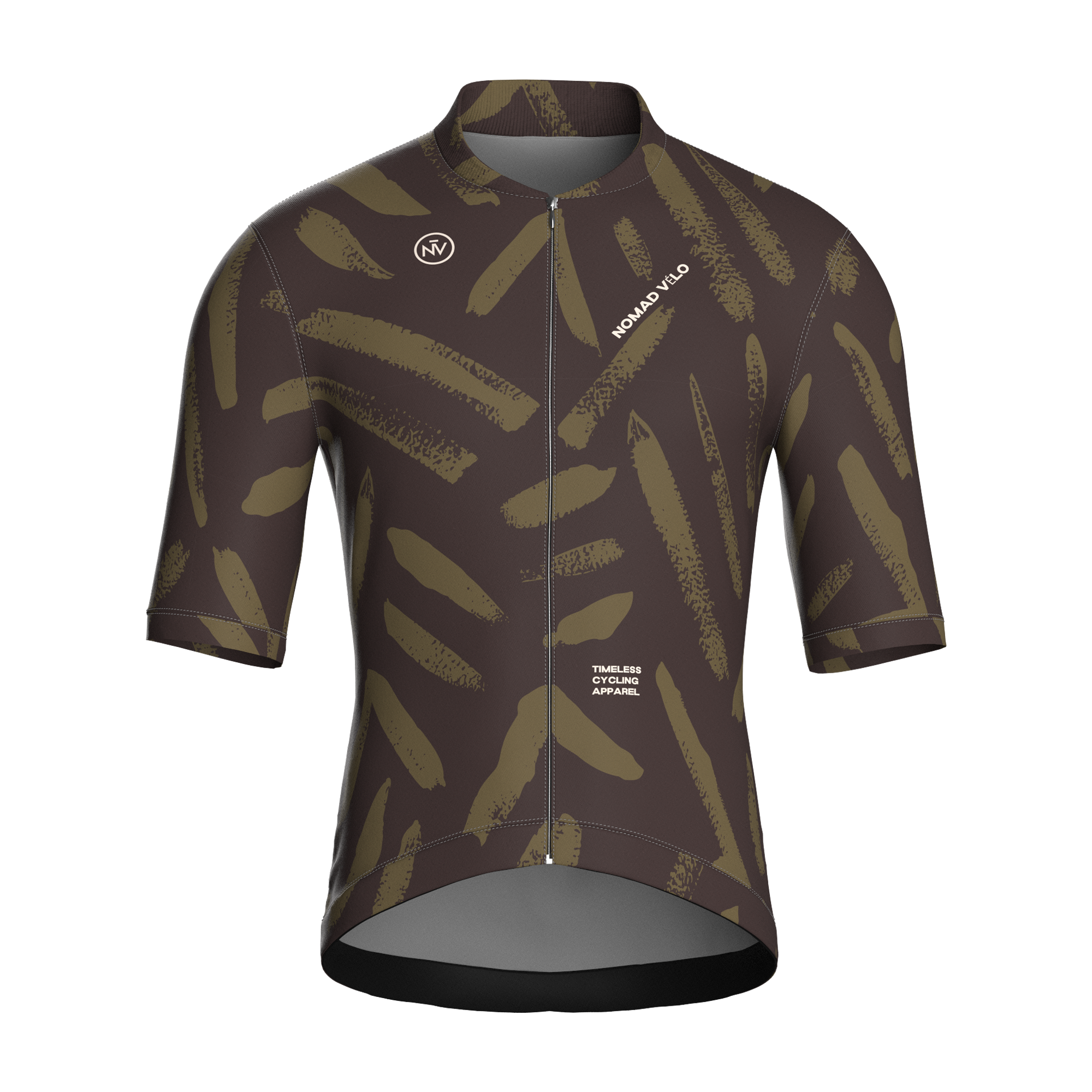 Brushstroke Olive Jersey – Cycling Short Sleeve Race Fit