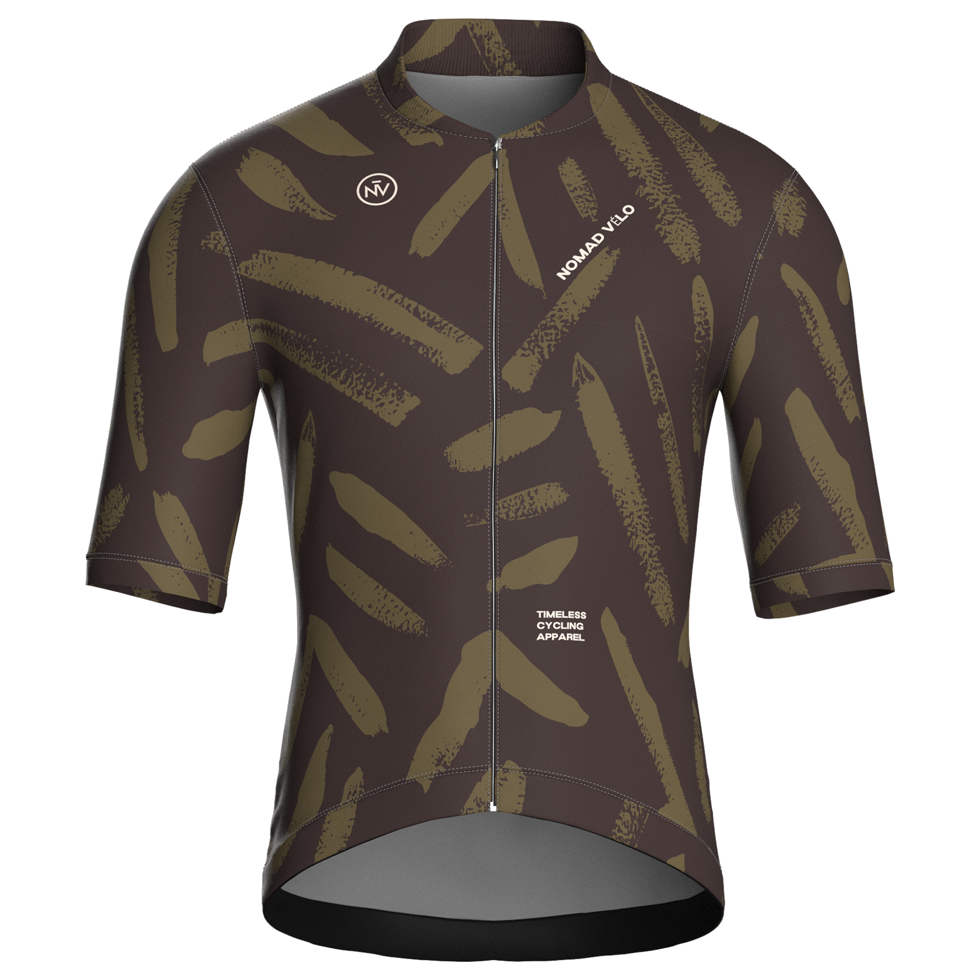 Brushstroke Olive Jersey – Cycling Short Sleeve Race Fit