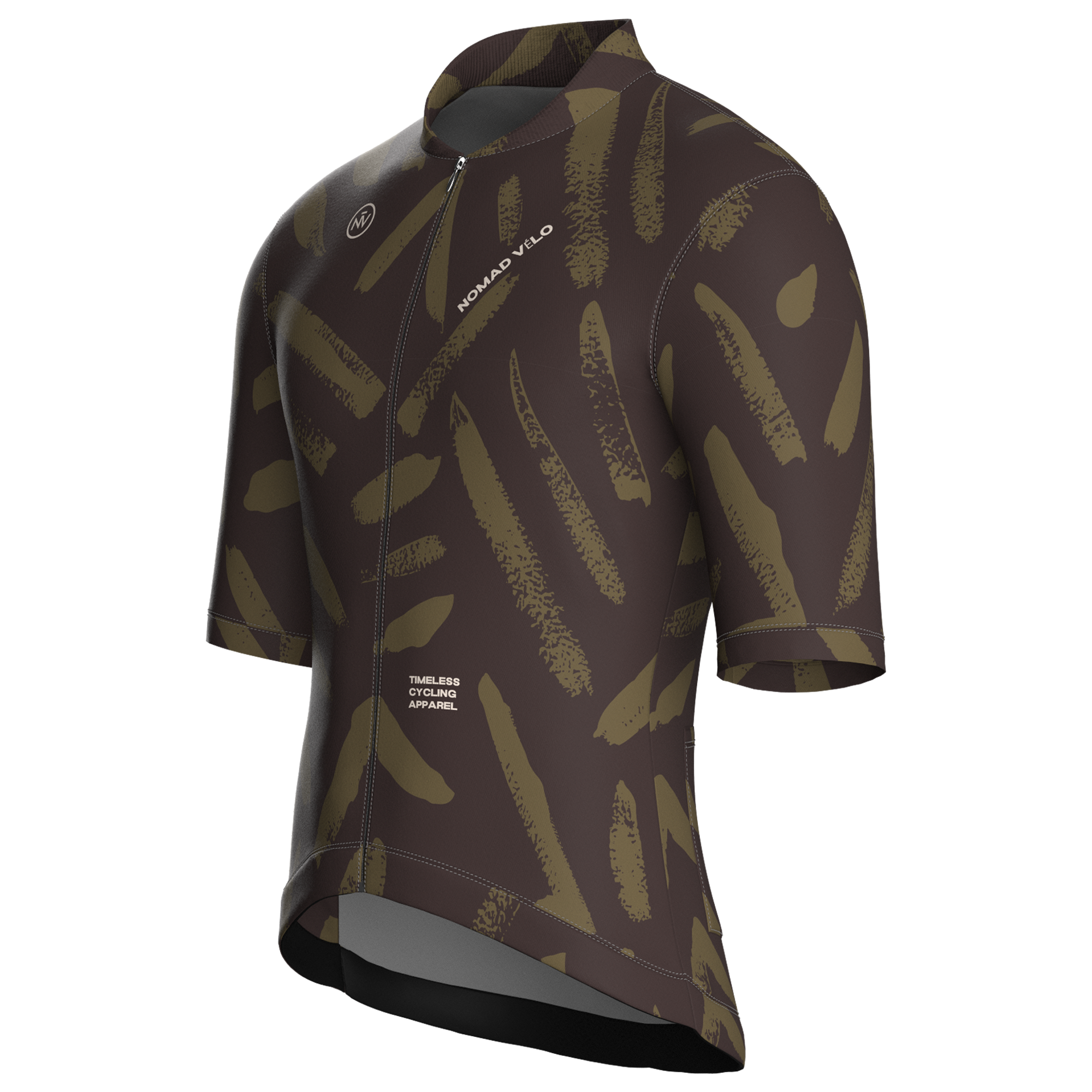 Brushstroke Olive Jersey – Cycling Short Sleeve Race Fit