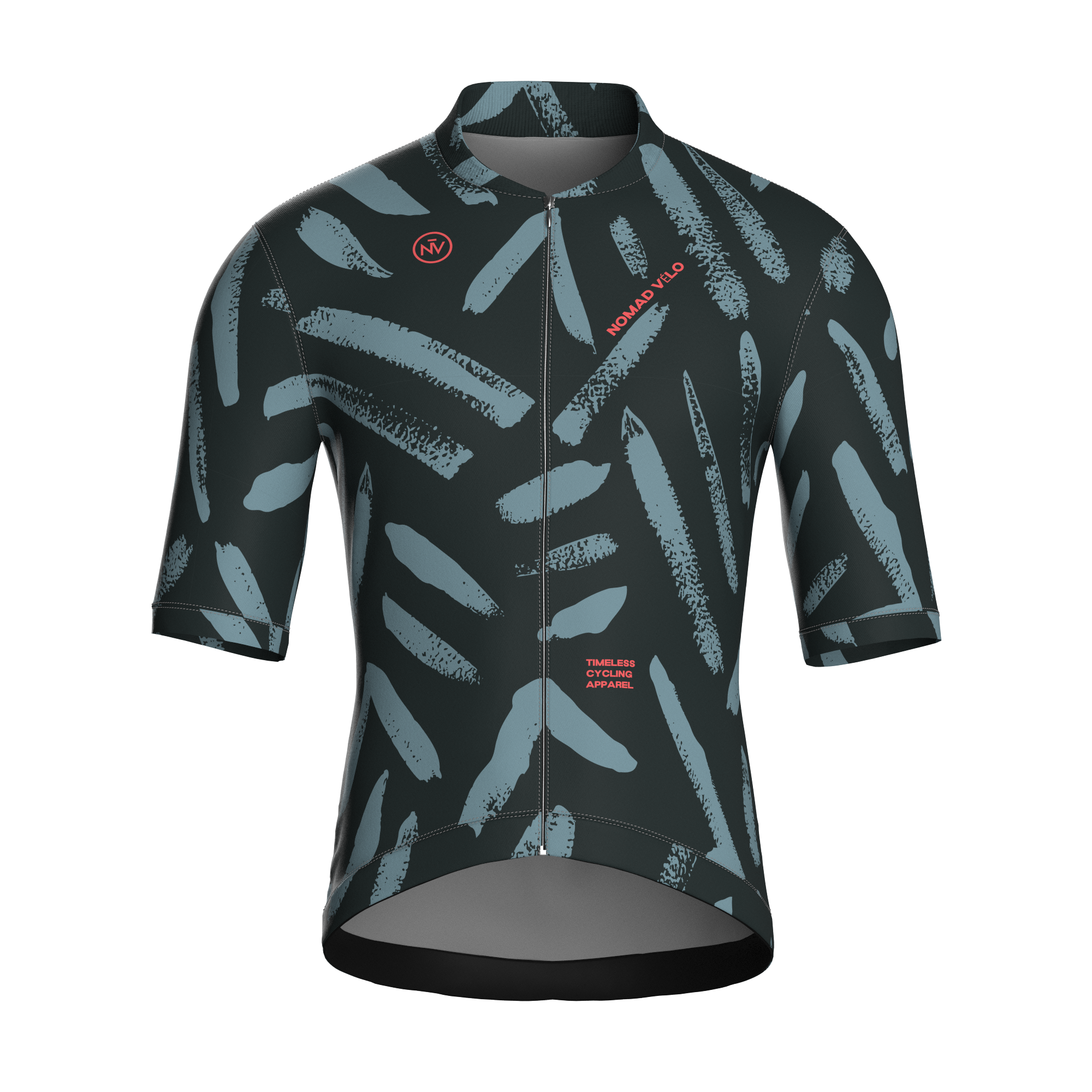 Brushstroke Slate Jersey – Cycling Short Sleeve Race Fit