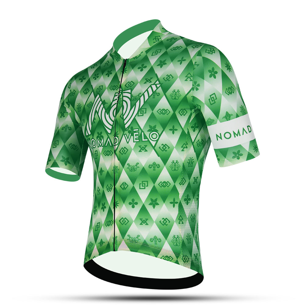 Cycling Green Jersey – Race Slim Fit Aero High Performance Road | Nomad Vélo