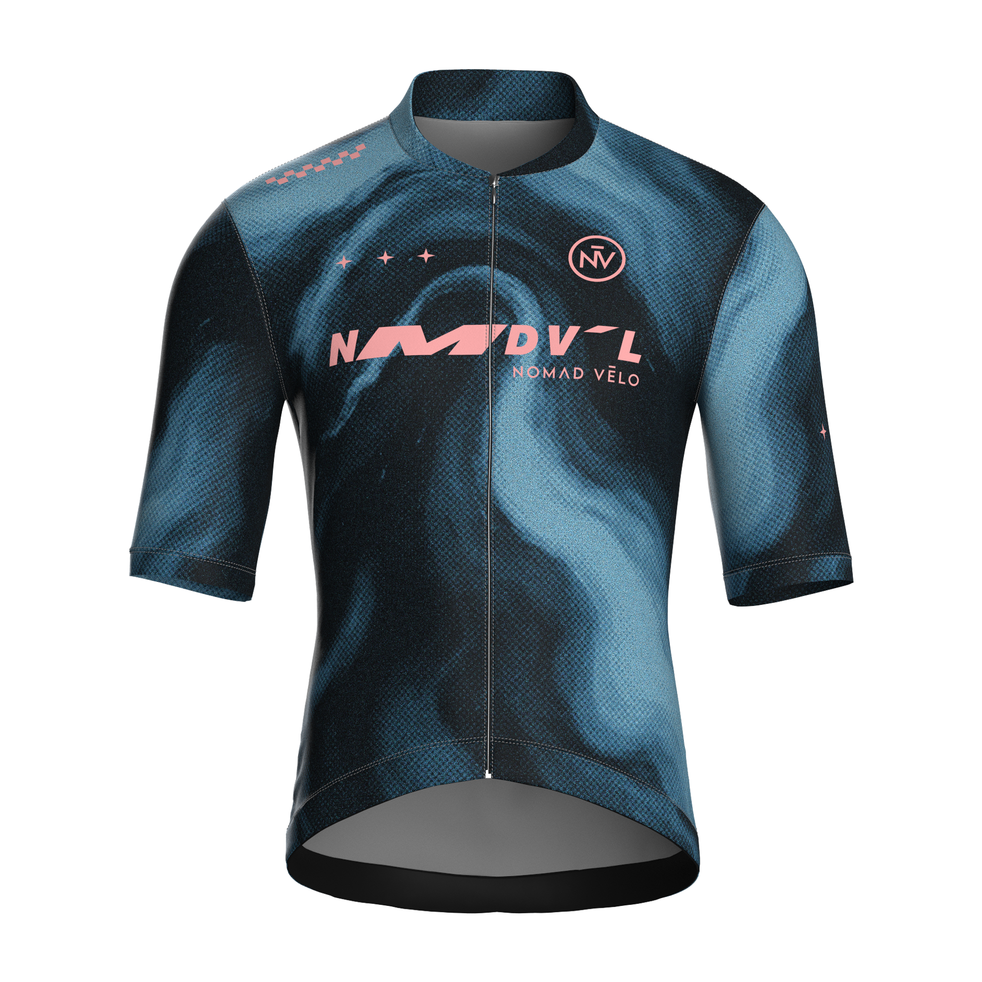Marble Navy Jersey – Cycling Short Sleeve Race Fit