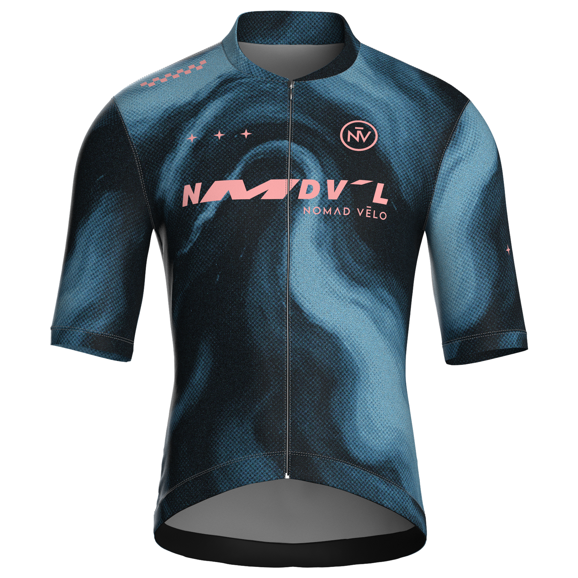 Marble Navy Jersey – Cycling Short Sleeve Race Fit