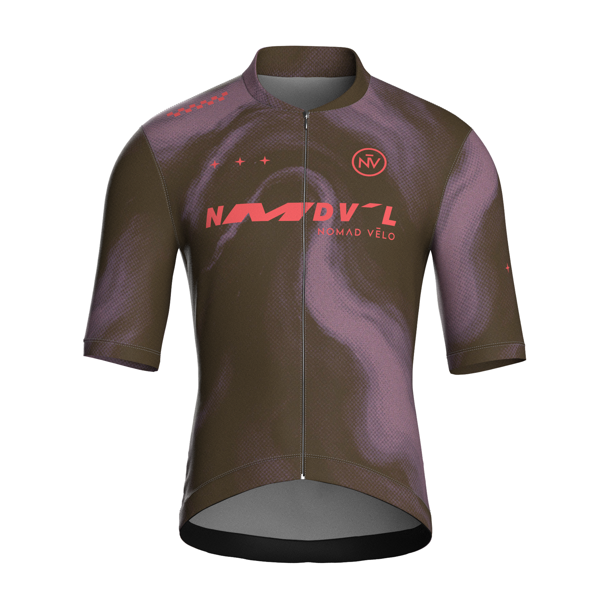 Marble Brown Jersey – Cycling Short Sleeve Race Fit Road Training