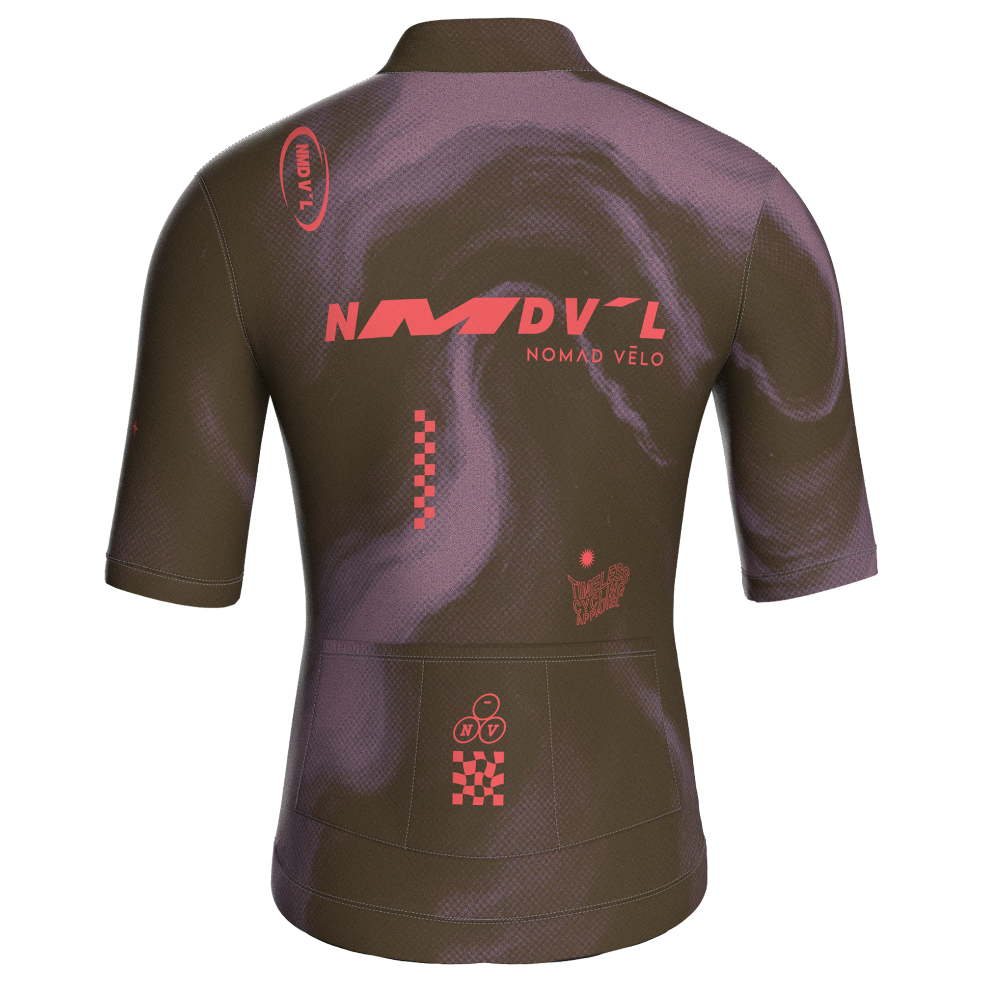 Marble Brown Jersey – Cycling Short Sleeve Race Fit Road Training