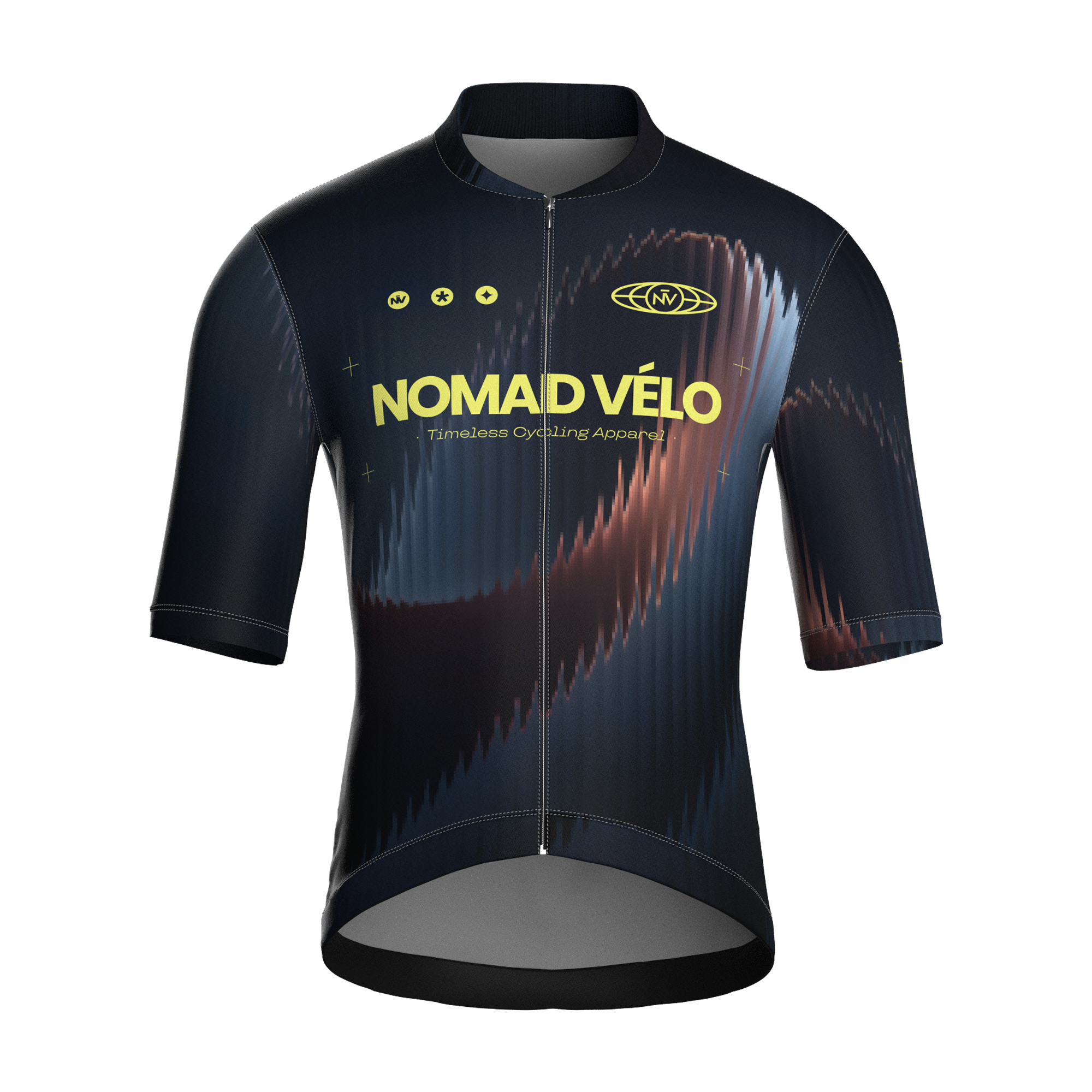 Aurora Navy Jersey – Cycling Short Sleeve Race Fit