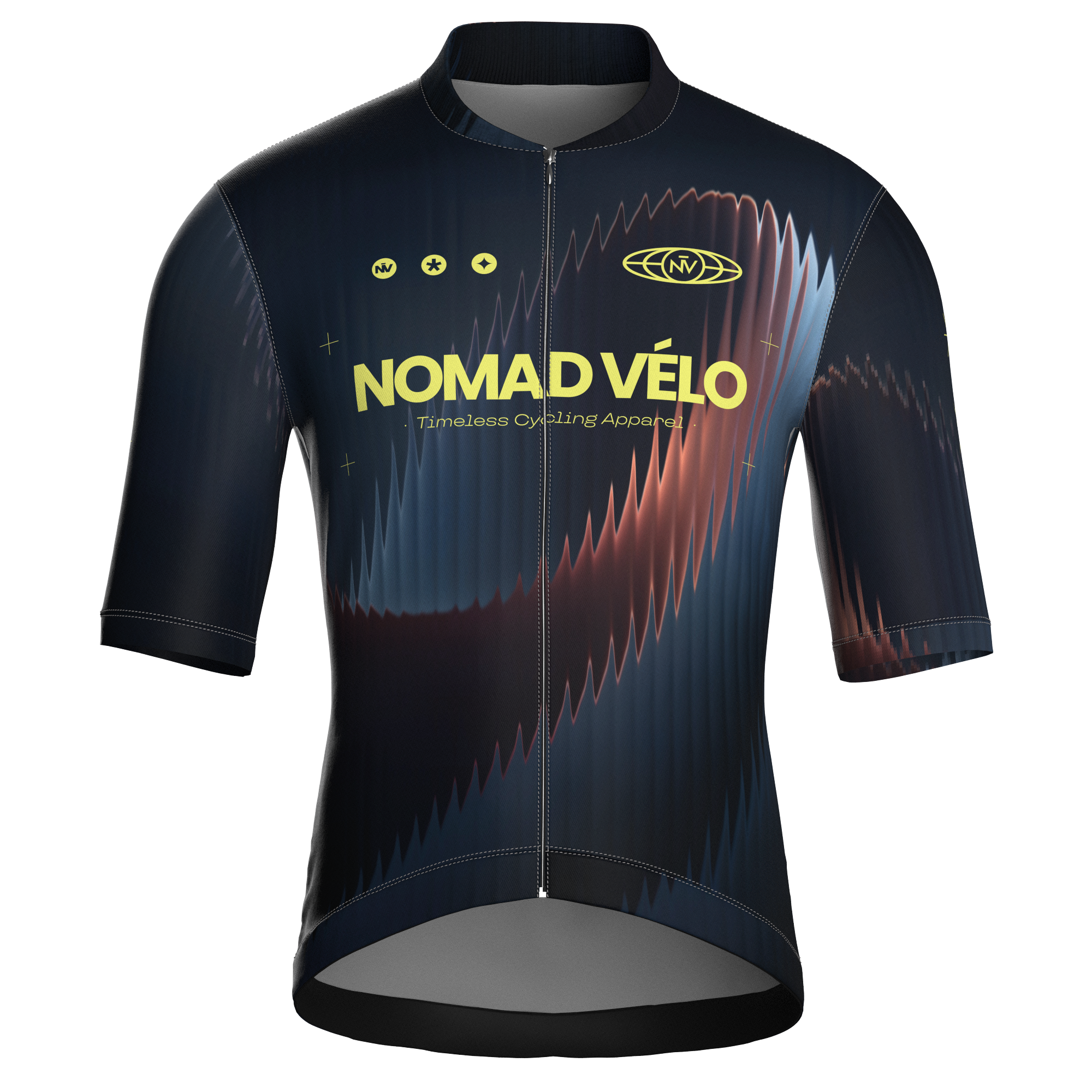 Aurora Navy Jersey – Cycling Short Sleeve Race Fit