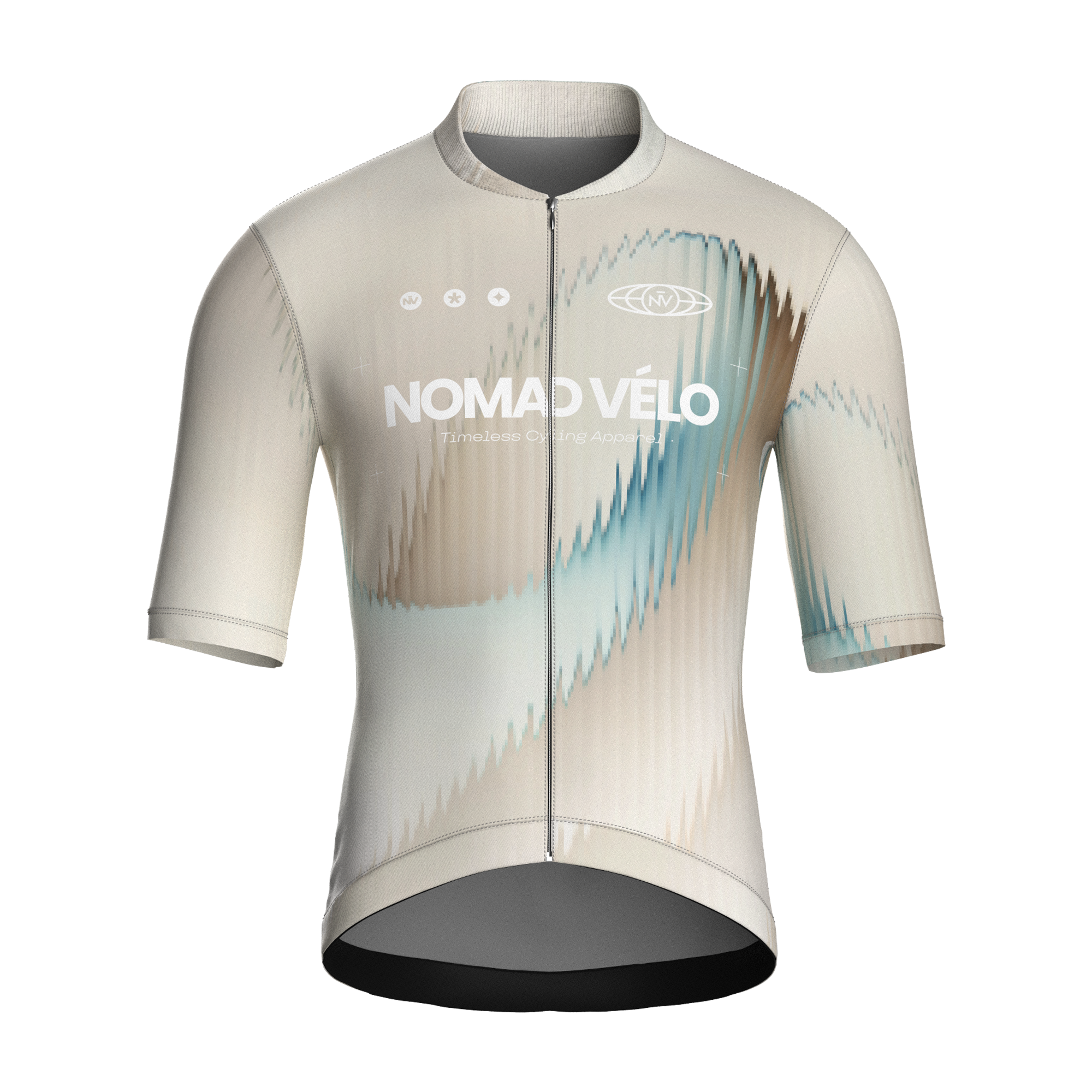 Aurora Cream Jersey – Cycling Short Sleeve Race Fit