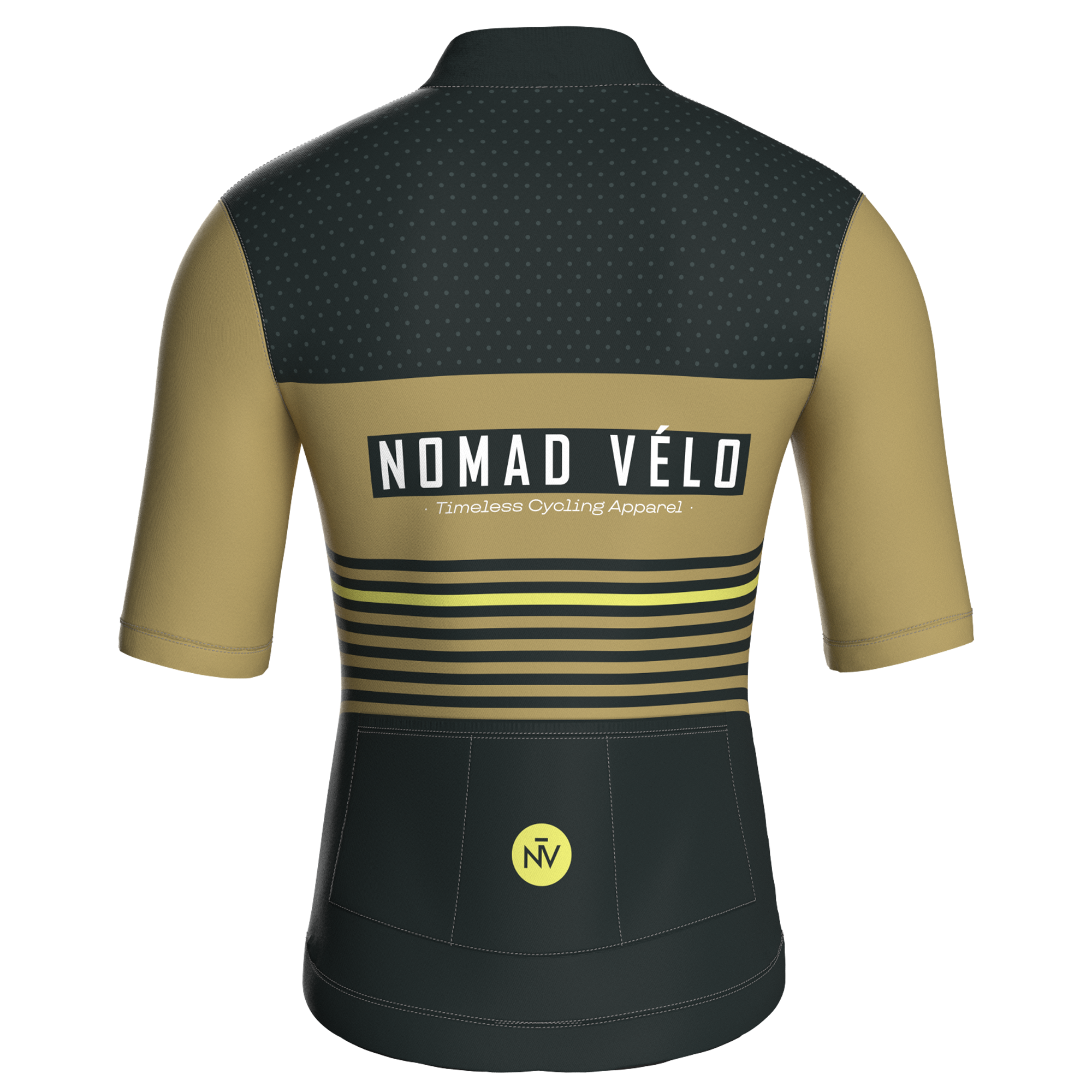 Retro Stripe Forest Jersey – Cycling Short Sleeve Race Fit