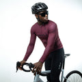 Element Burgundy Long Sleeve Jersey | Nomad Vélo