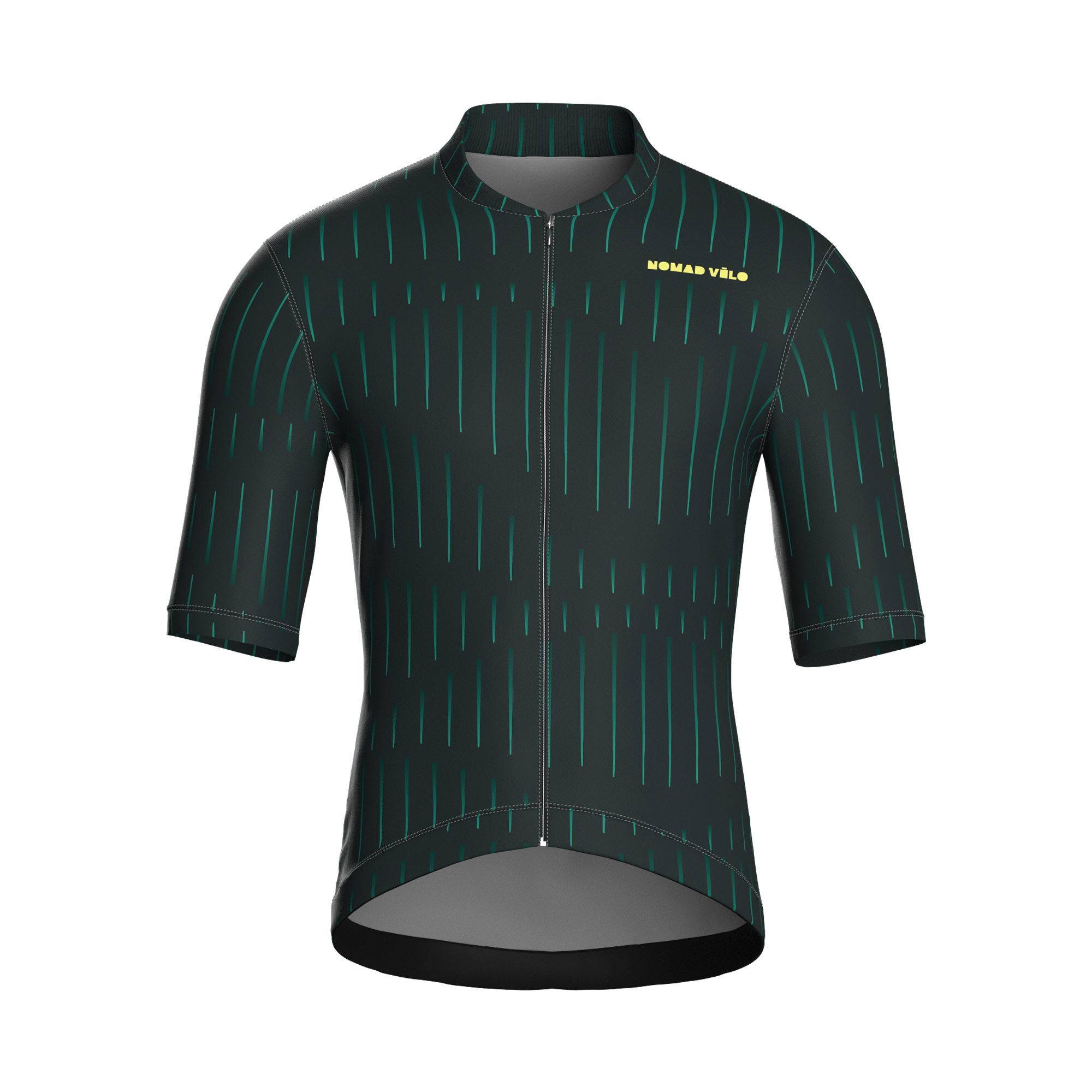 Pinstripe Green Jersey – Cycling Short Sleeve Race Fit