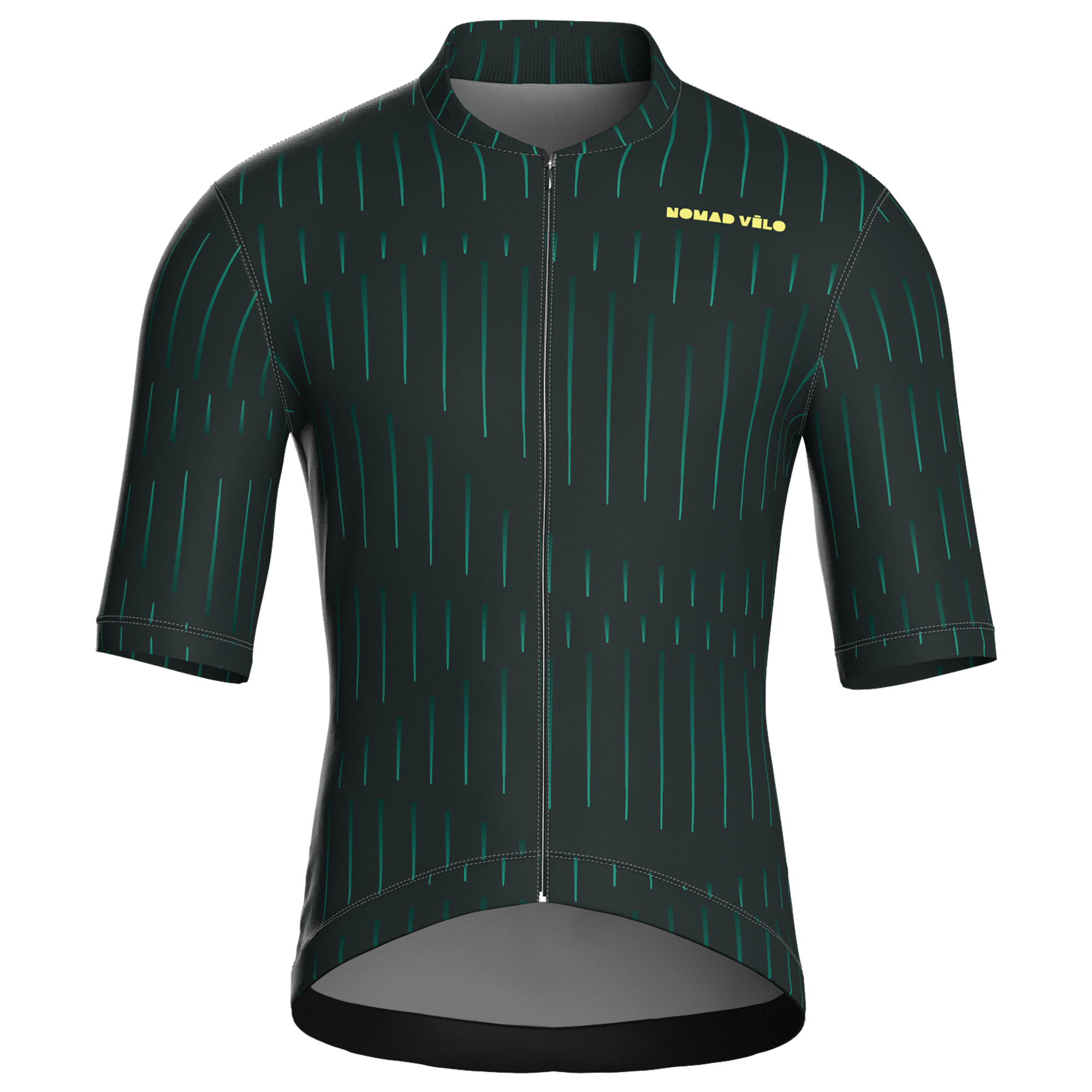 Pinstripe Green Jersey – Cycling Short Sleeve Race Fit